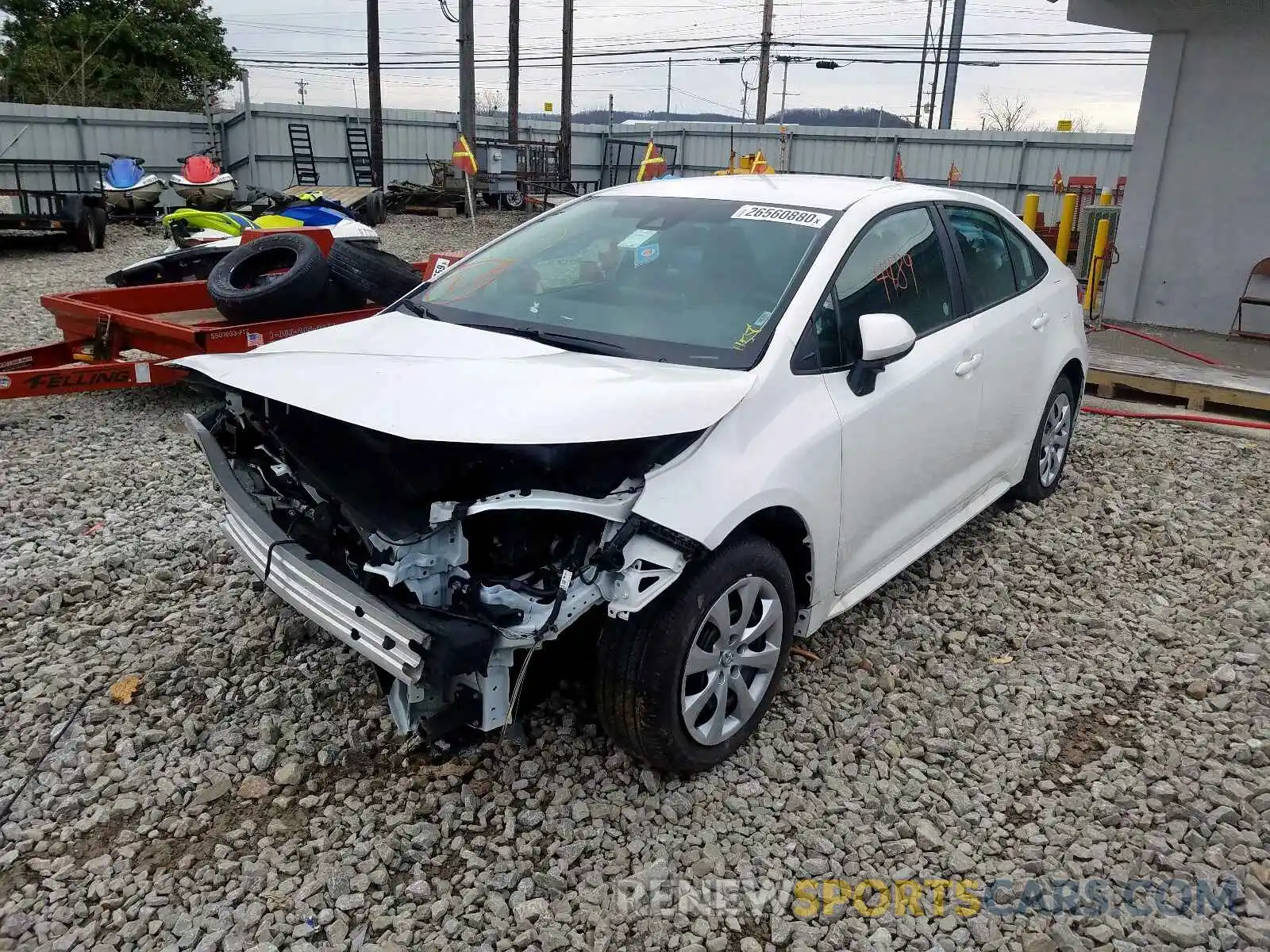 2 Photograph of a damaged car 5YFEPRAE9LP025554 TOYOTA COROLLA 2020