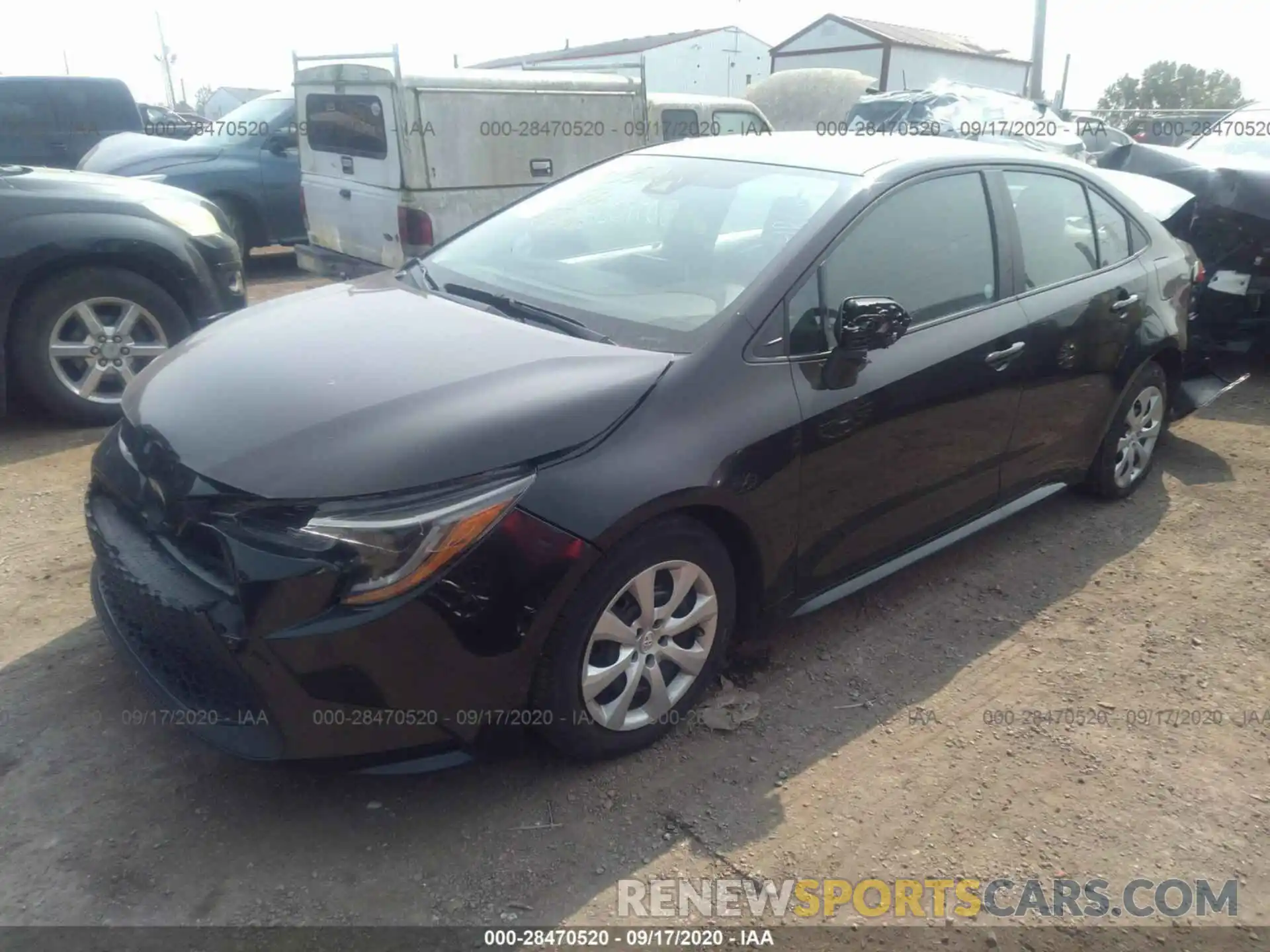 2 Photograph of a damaged car 5YFEPRAE9LP026140 TOYOTA COROLLA 2020