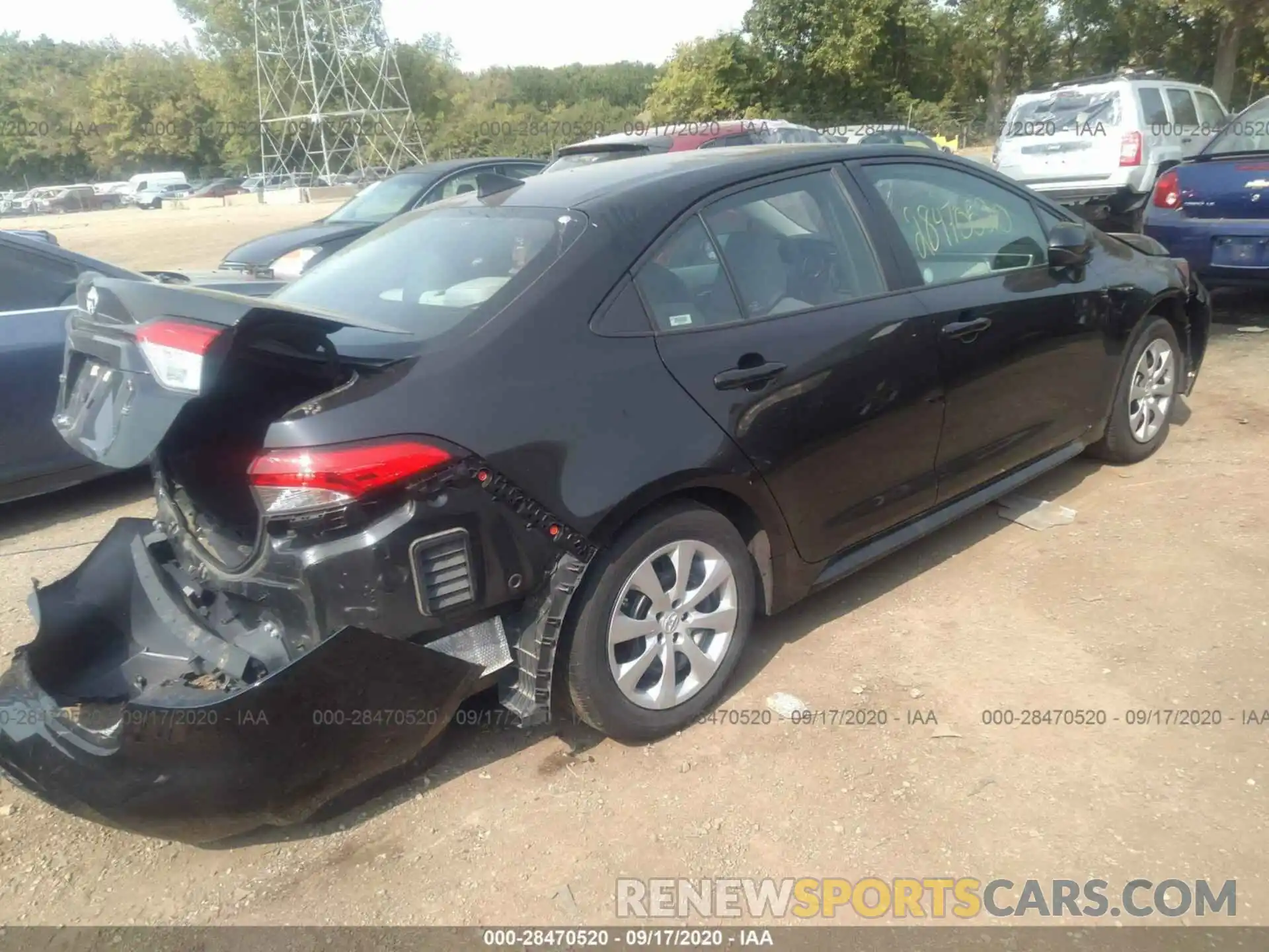 4 Photograph of a damaged car 5YFEPRAE9LP026140 TOYOTA COROLLA 2020