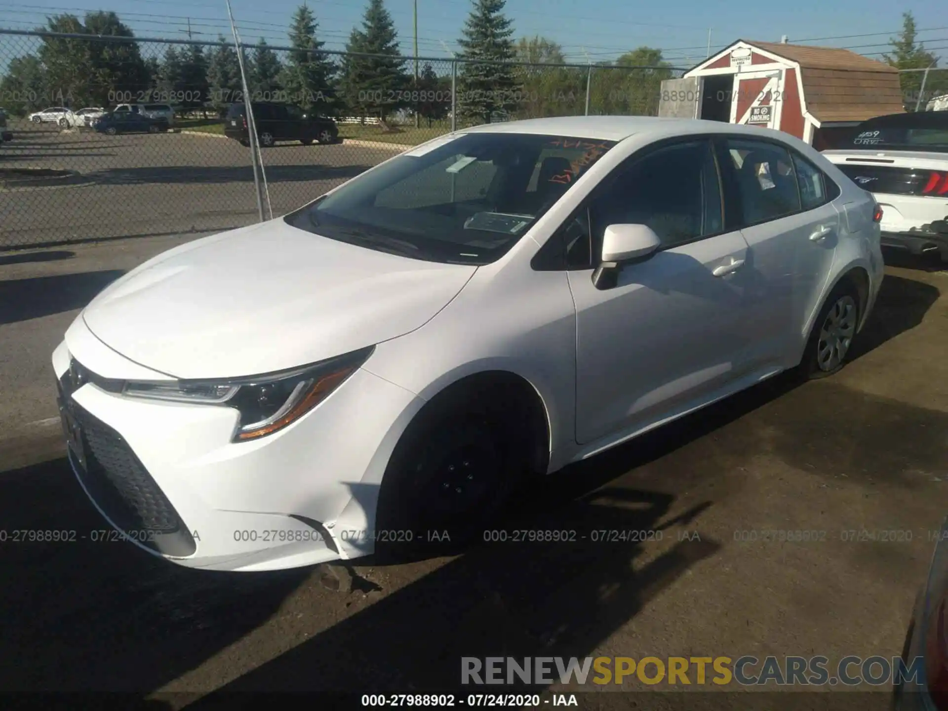 2 Photograph of a damaged car 5YFEPRAE9LP026171 TOYOTA COROLLA 2020