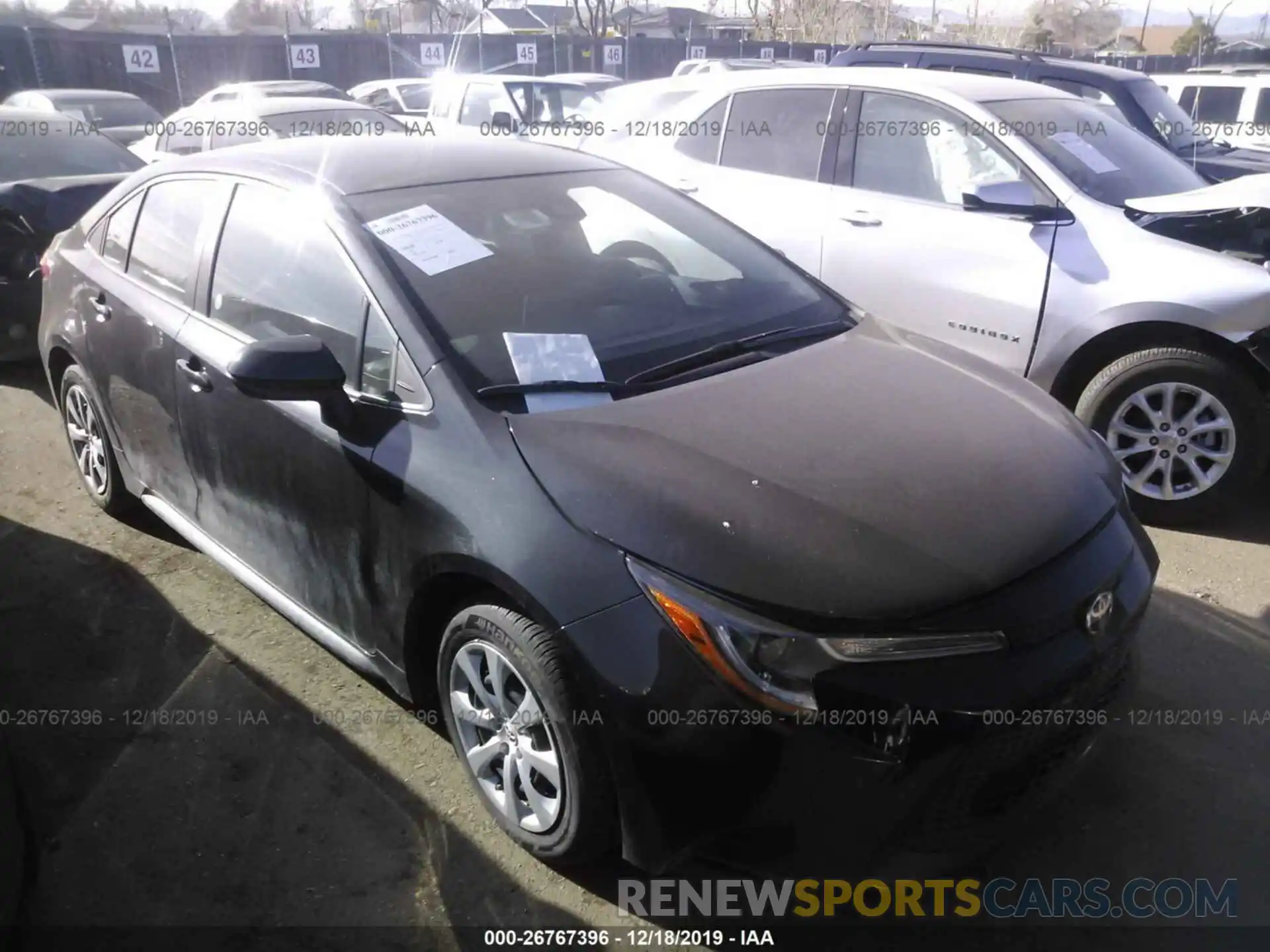 1 Photograph of a damaged car 5YFEPRAE9LP026980 TOYOTA COROLLA 2020