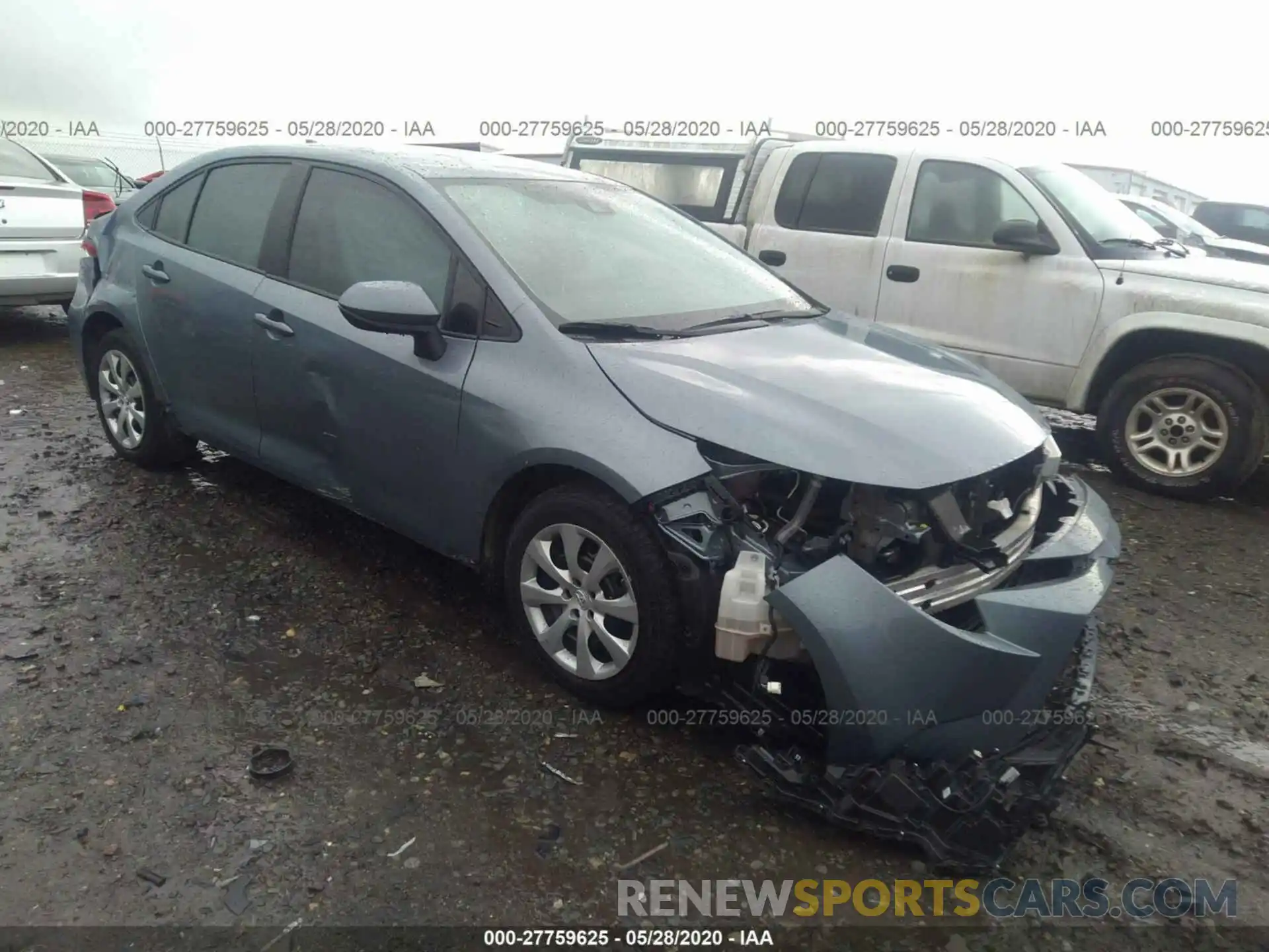 1 Photograph of a damaged car 5YFEPRAE9LP027272 TOYOTA COROLLA 2020