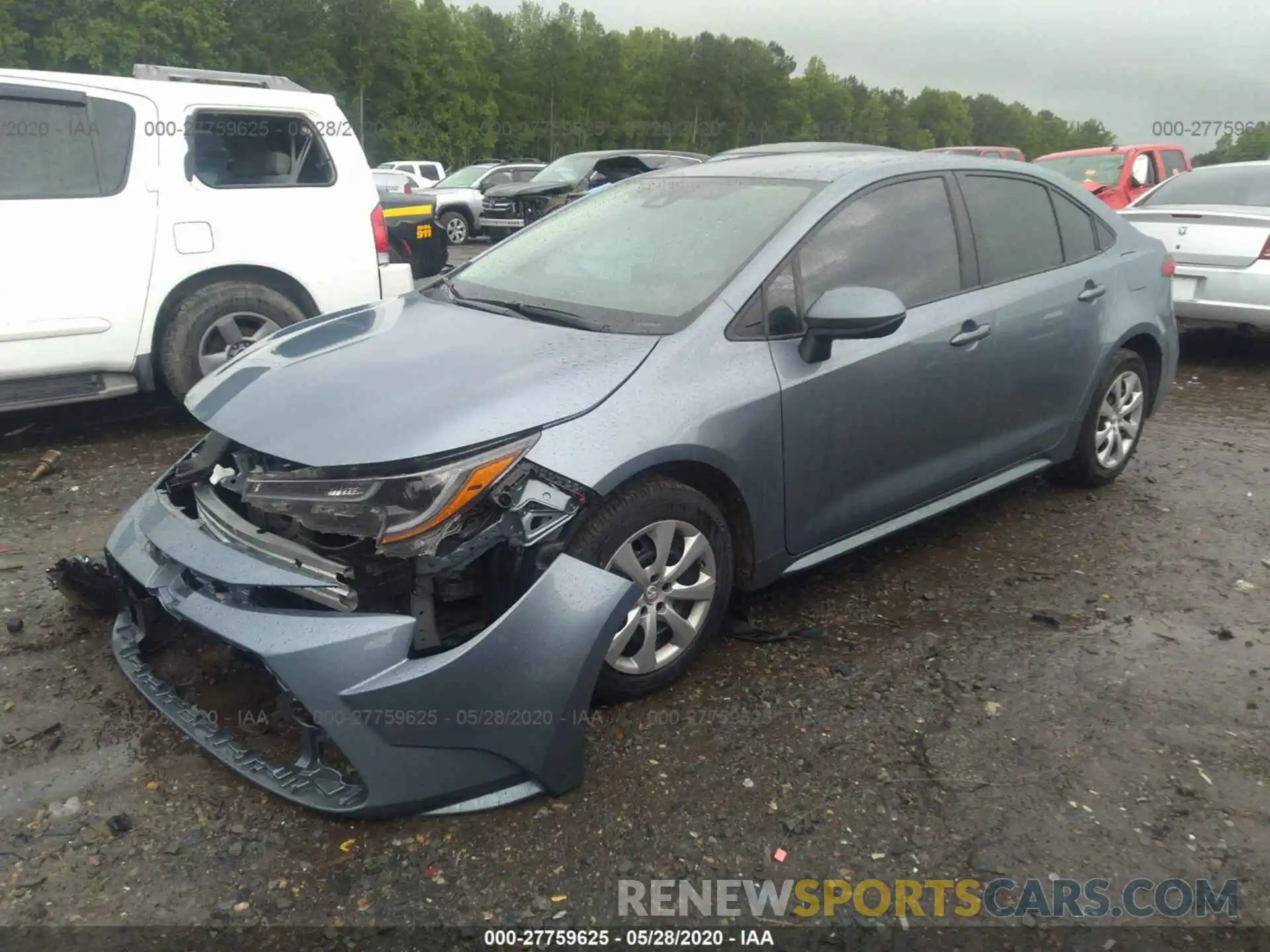 2 Photograph of a damaged car 5YFEPRAE9LP027272 TOYOTA COROLLA 2020