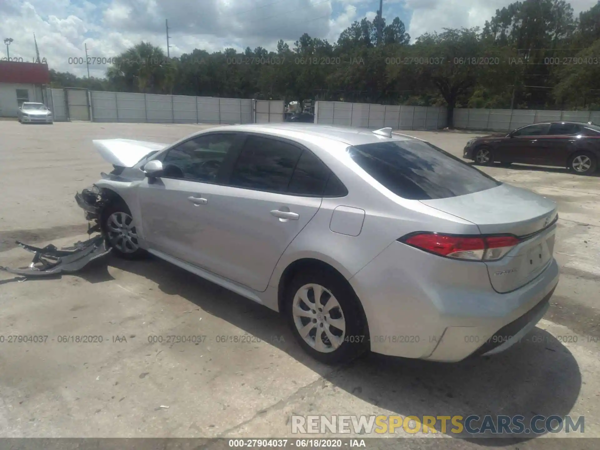 3 Photograph of a damaged car 5YFEPRAE9LP027966 TOYOTA COROLLA 2020