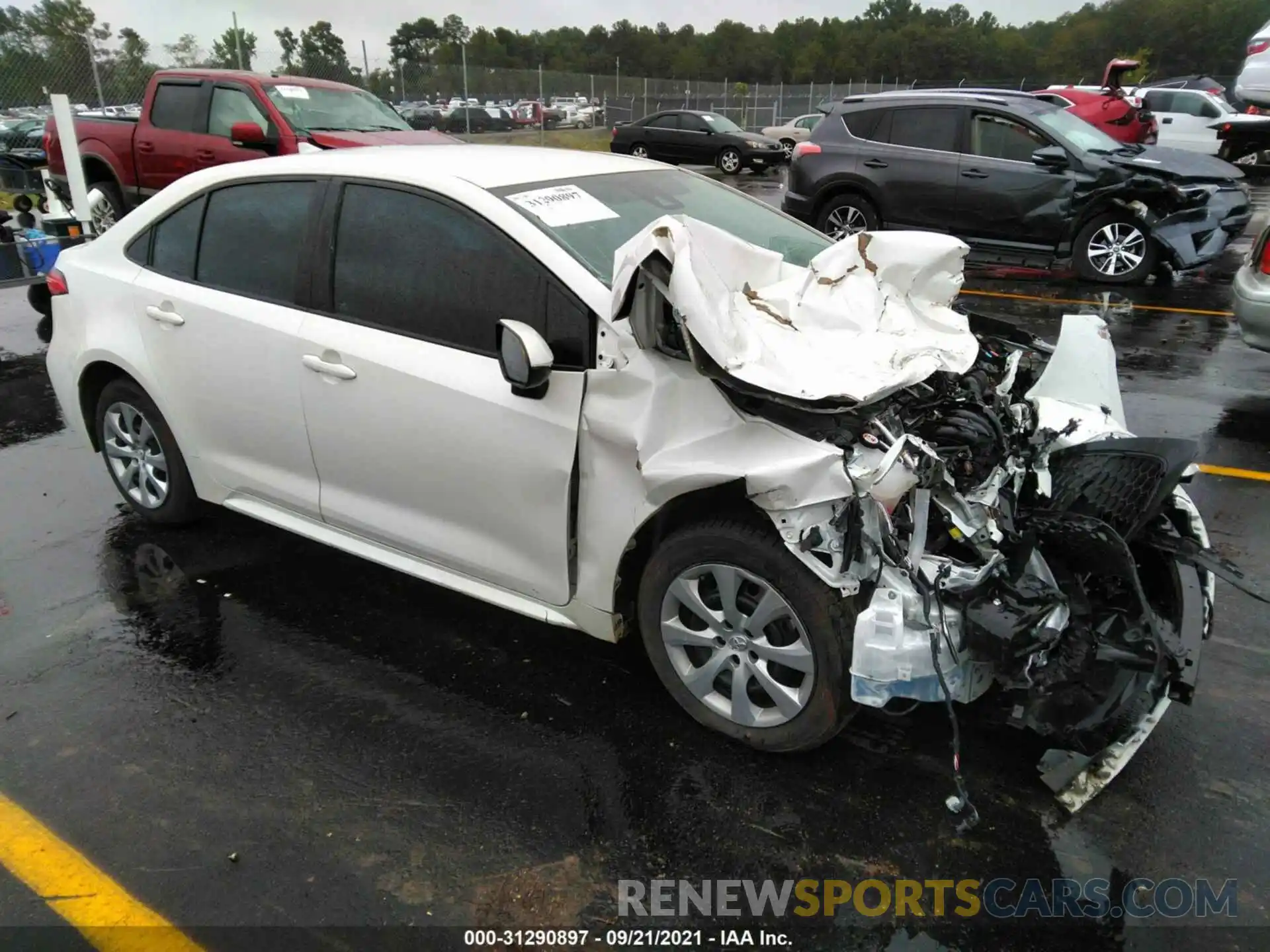 1 Photograph of a damaged car 5YFEPRAE9LP028972 TOYOTA COROLLA 2020