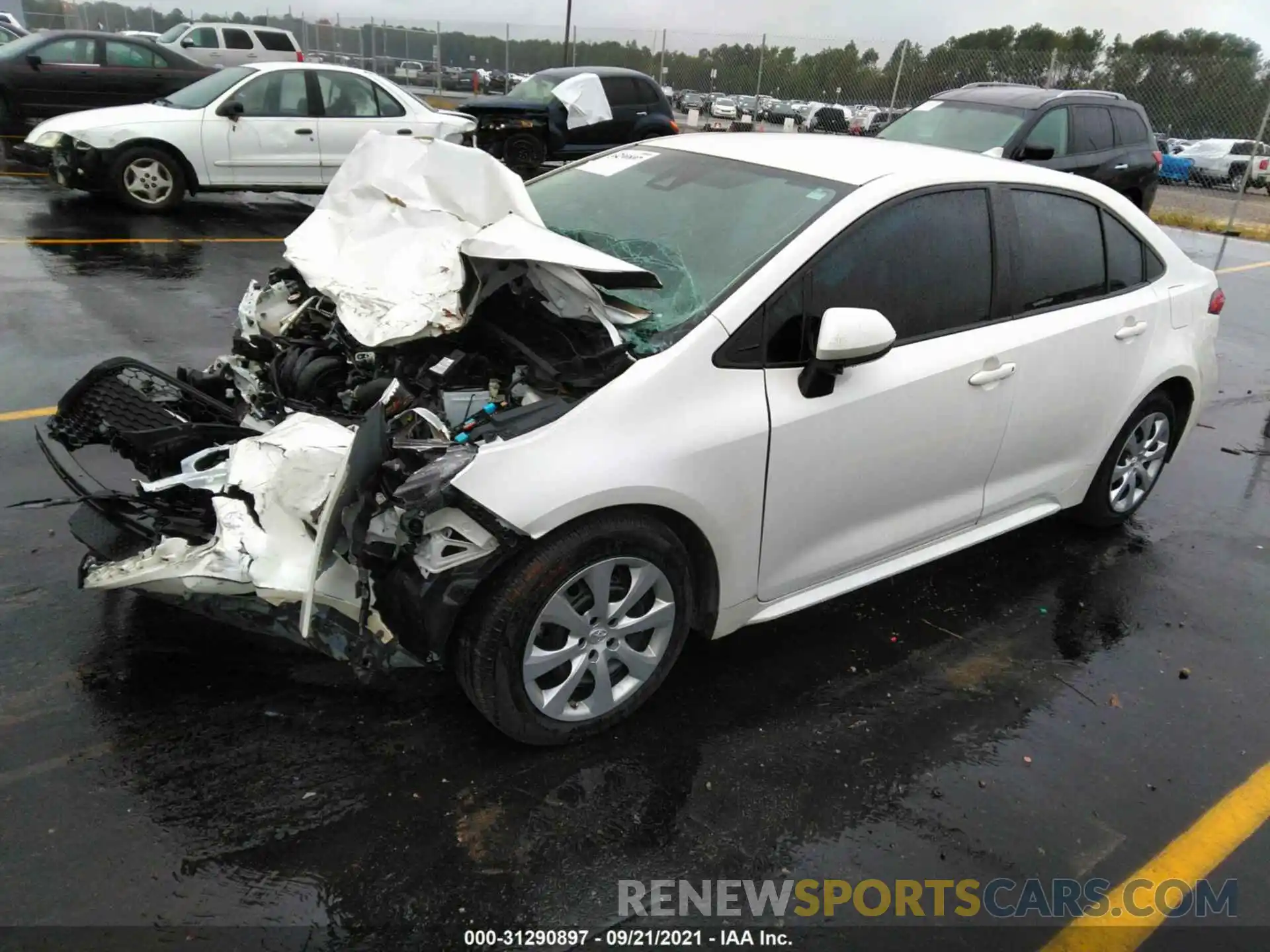 2 Photograph of a damaged car 5YFEPRAE9LP028972 TOYOTA COROLLA 2020