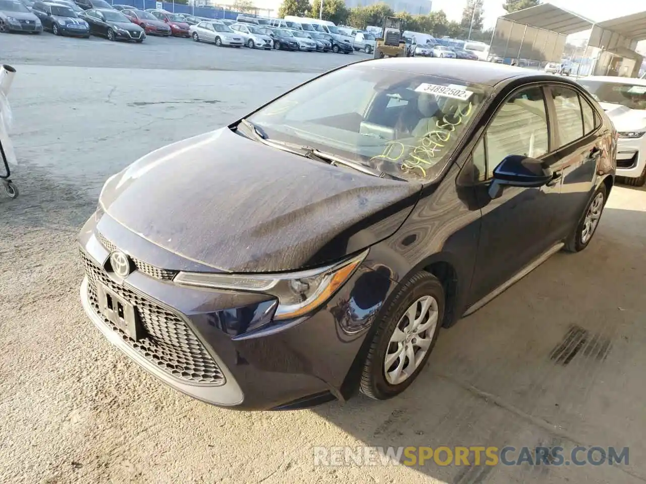 2 Photograph of a damaged car 5YFEPRAE9LP031550 TOYOTA COROLLA 2020