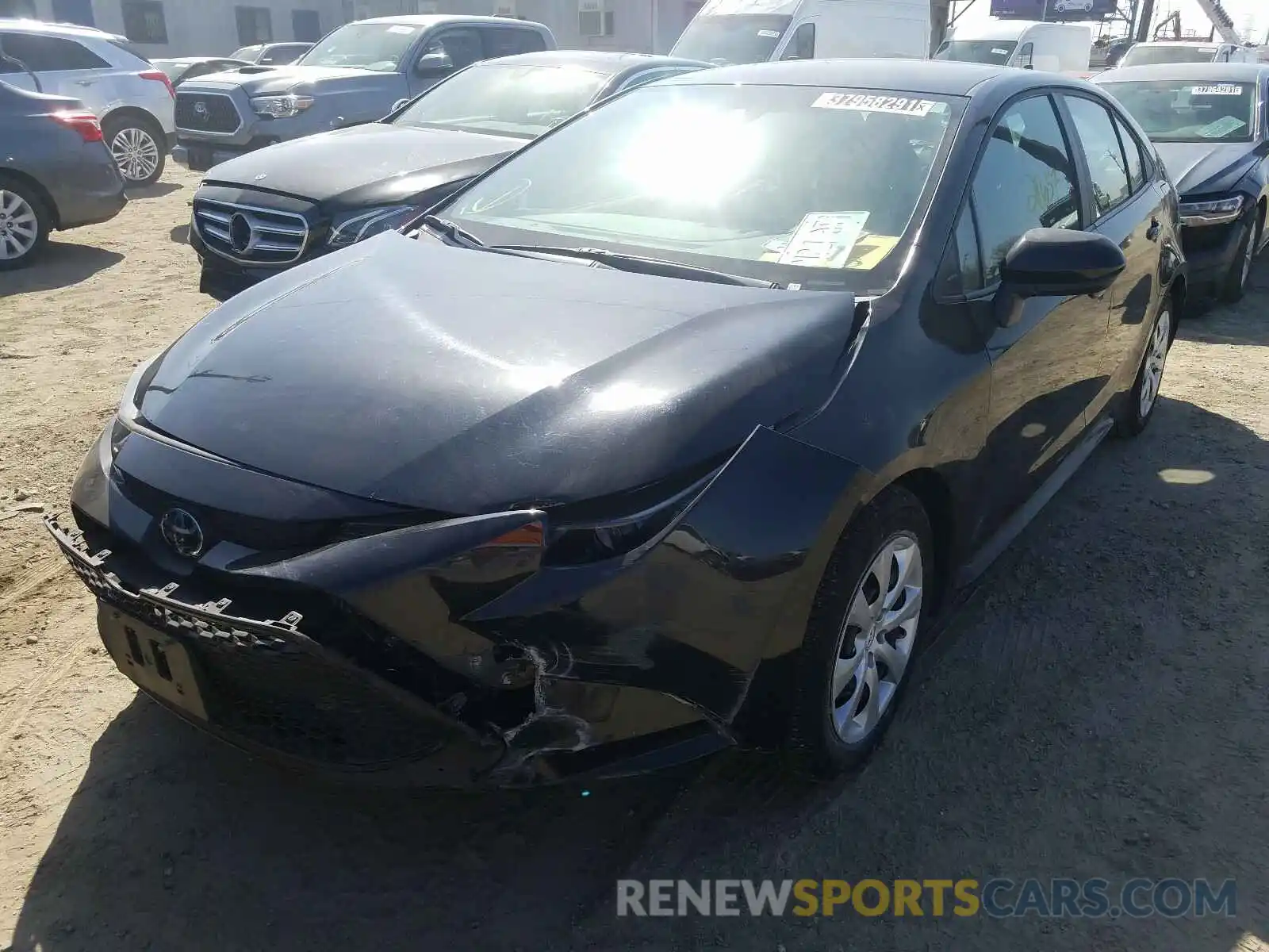 2 Photograph of a damaged car 5YFEPRAE9LP034304 TOYOTA COROLLA 2020