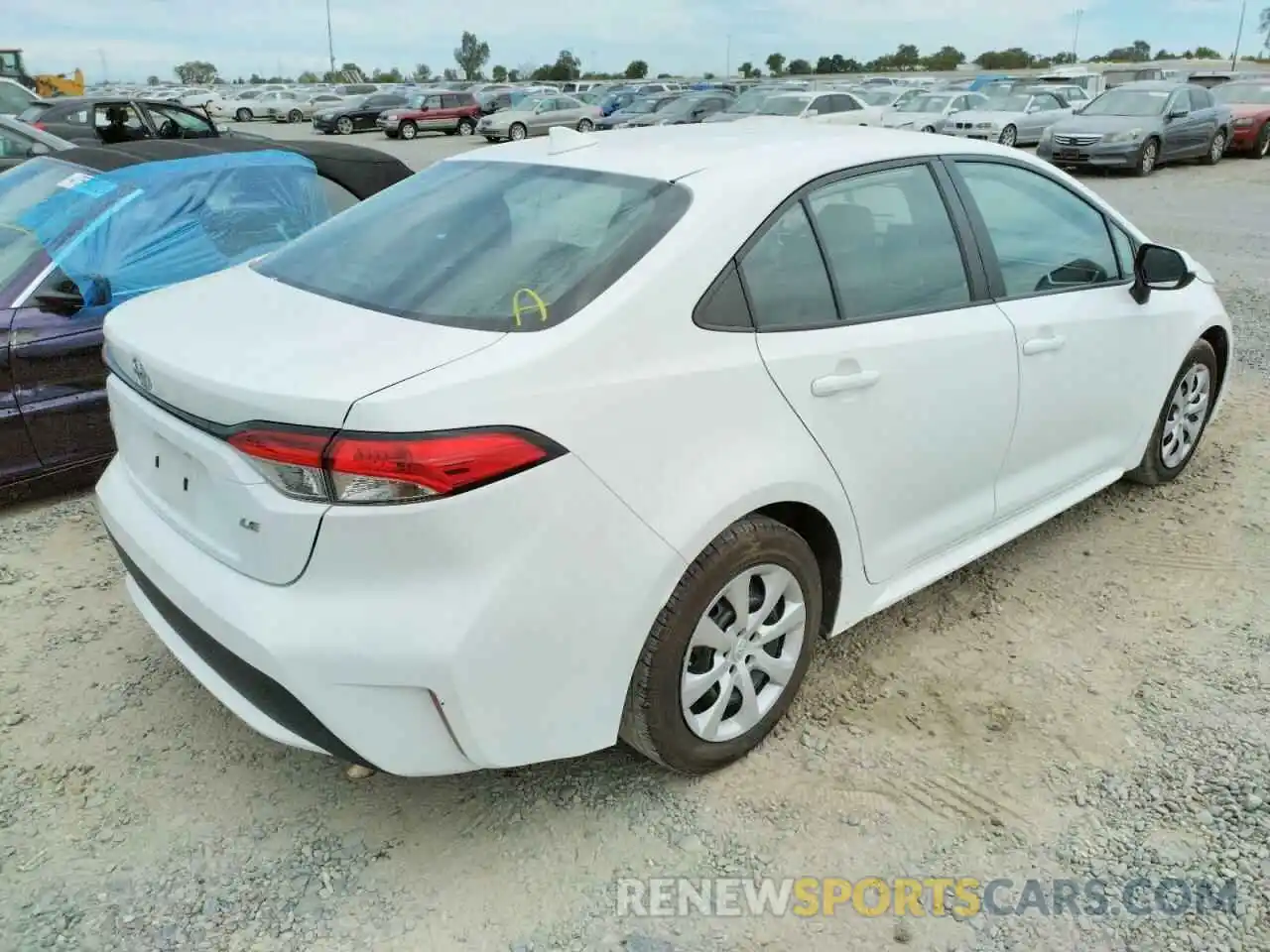 4 Photograph of a damaged car 5YFEPRAE9LP035808 TOYOTA COROLLA 2020