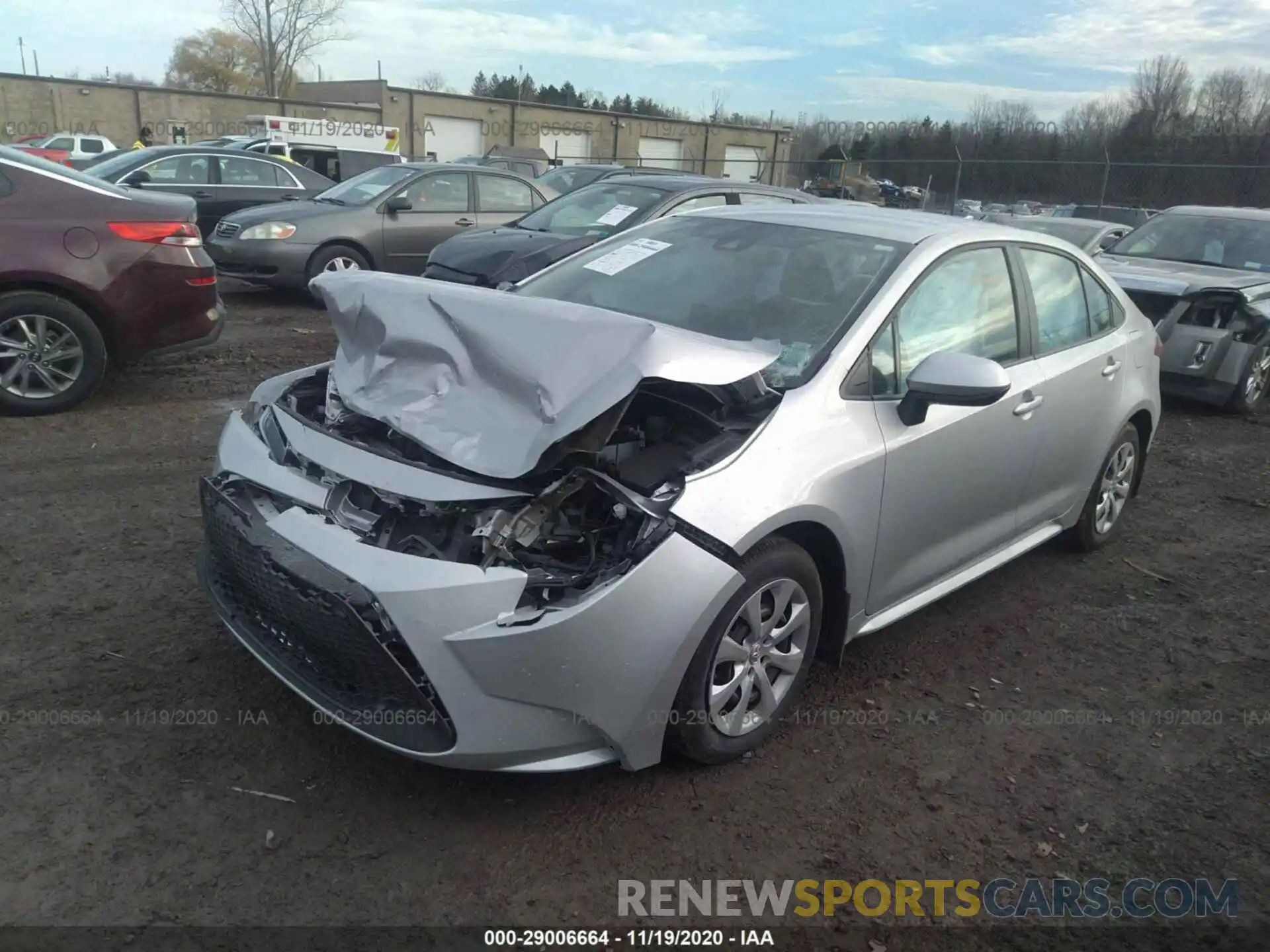 2 Photograph of a damaged car 5YFEPRAE9LP036764 TOYOTA COROLLA 2020