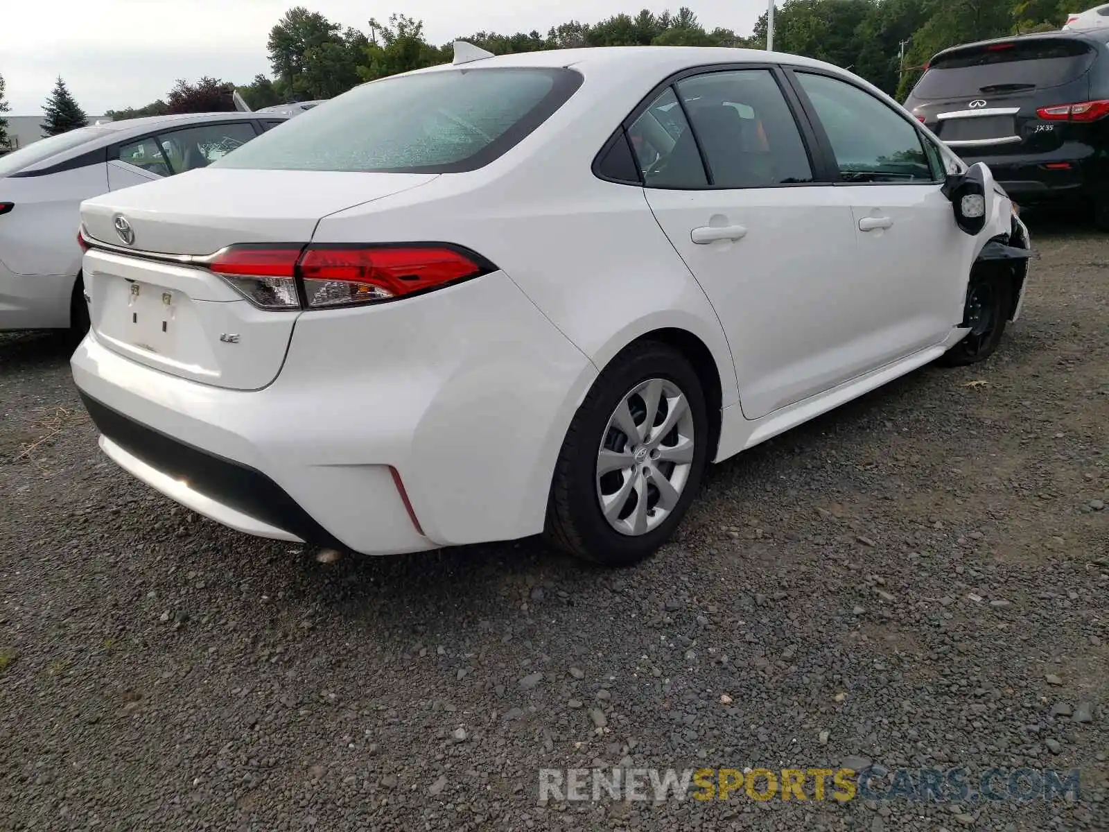 4 Photograph of a damaged car 5YFEPRAE9LP036781 TOYOTA COROLLA 2020