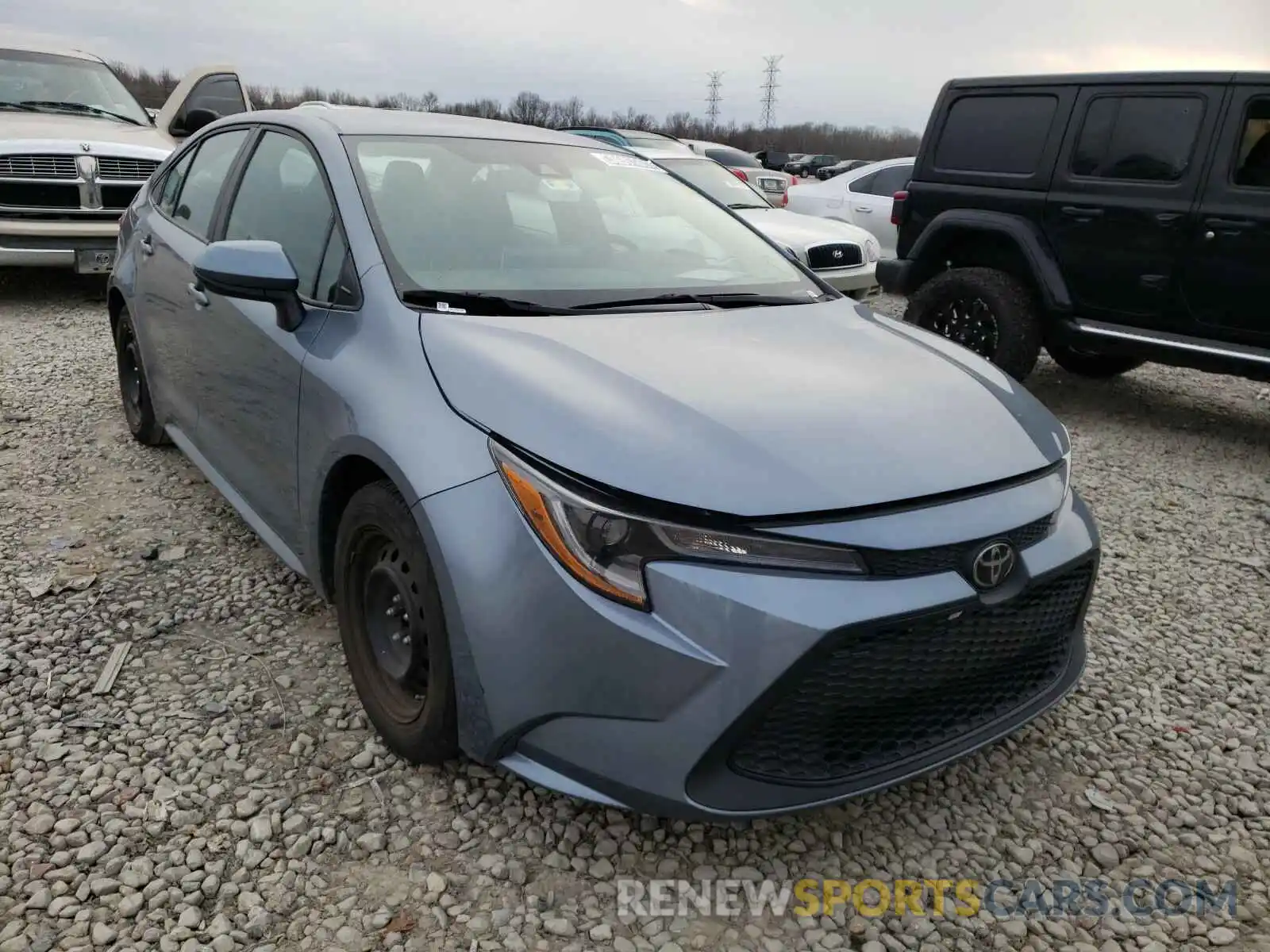 1 Photograph of a damaged car 5YFEPRAE9LP037901 TOYOTA COROLLA 2020