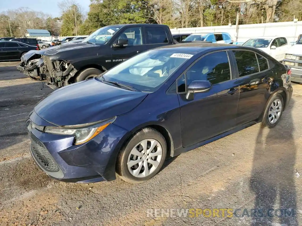 1 Photograph of a damaged car 5YFEPRAE9LP038742 TOYOTA COROLLA 2020