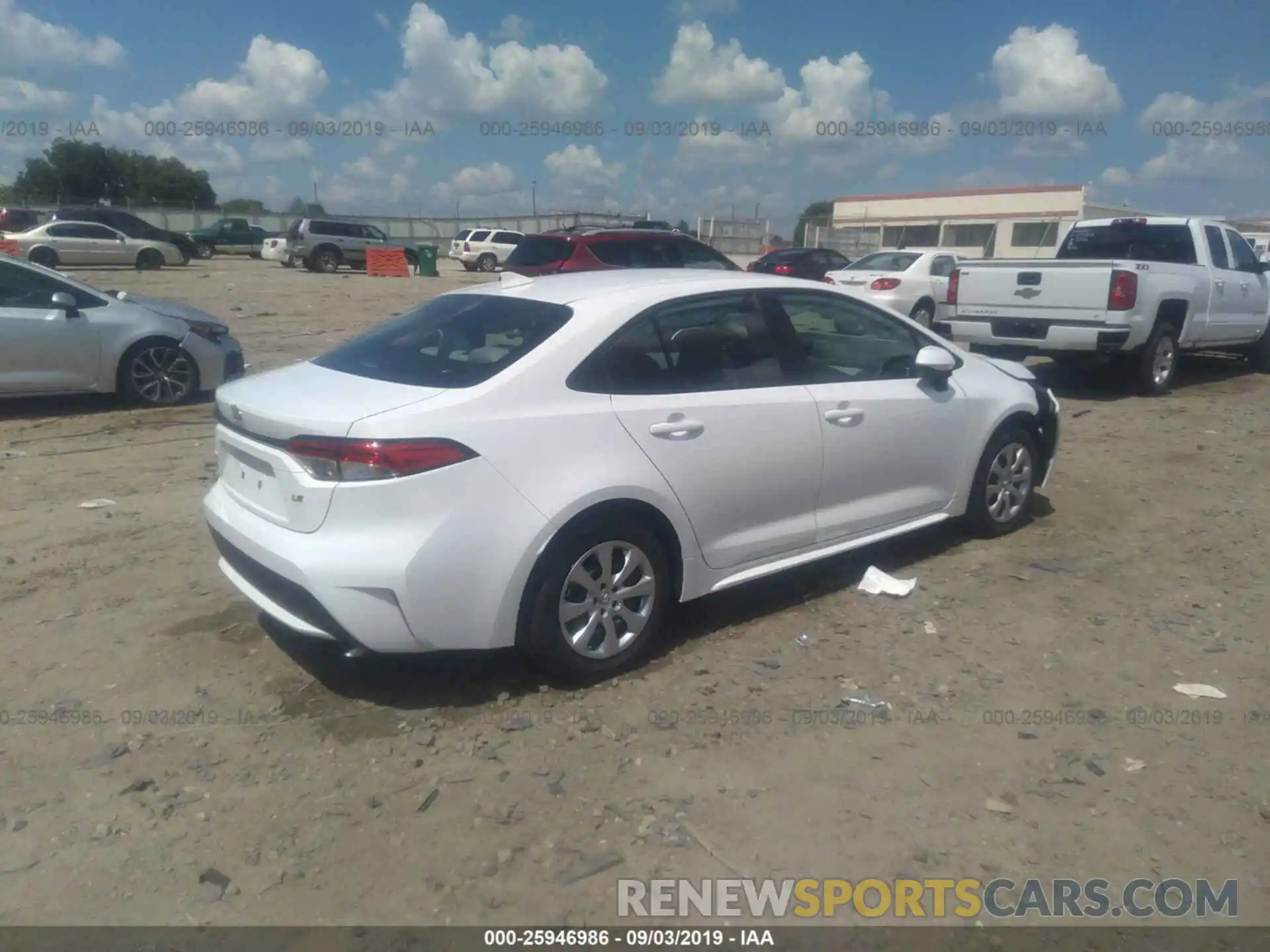 4 Photograph of a damaged car 5YFEPRAE9LP039275 TOYOTA COROLLA 2020