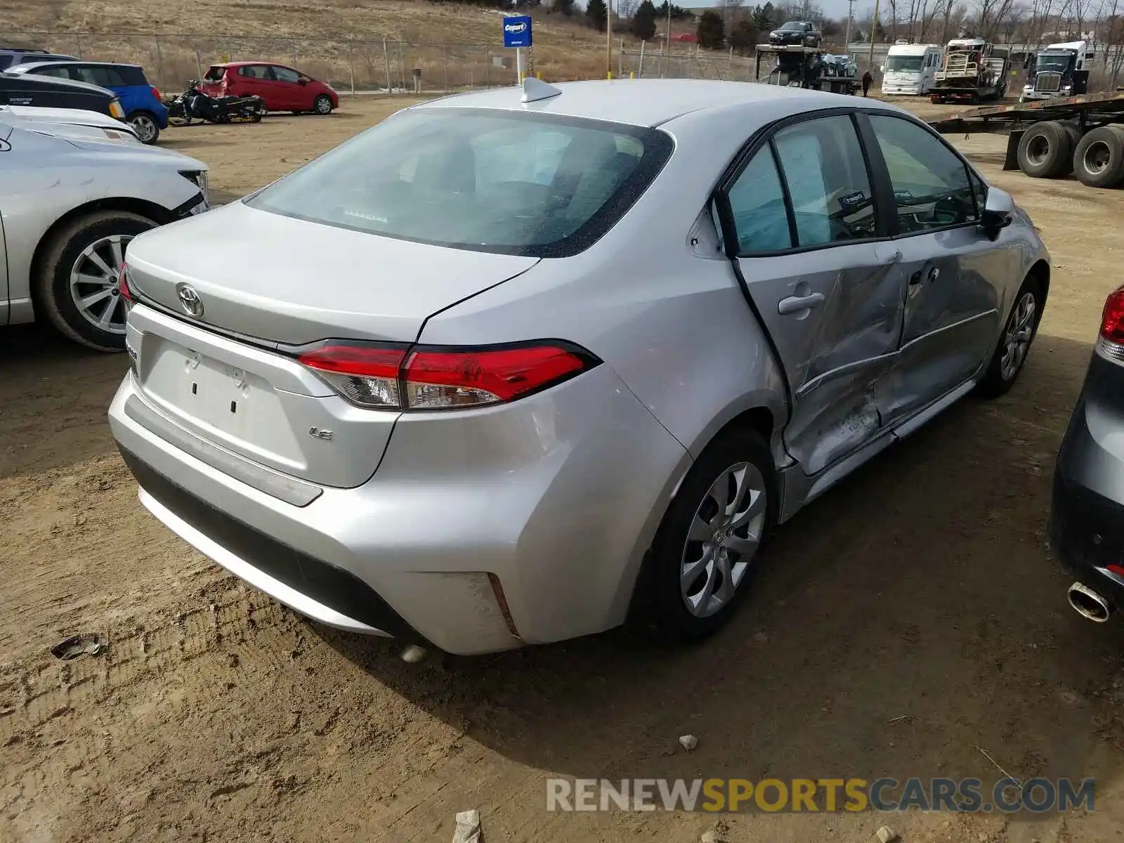 4 Photograph of a damaged car 5YFEPRAE9LP039390 TOYOTA COROLLA 2020