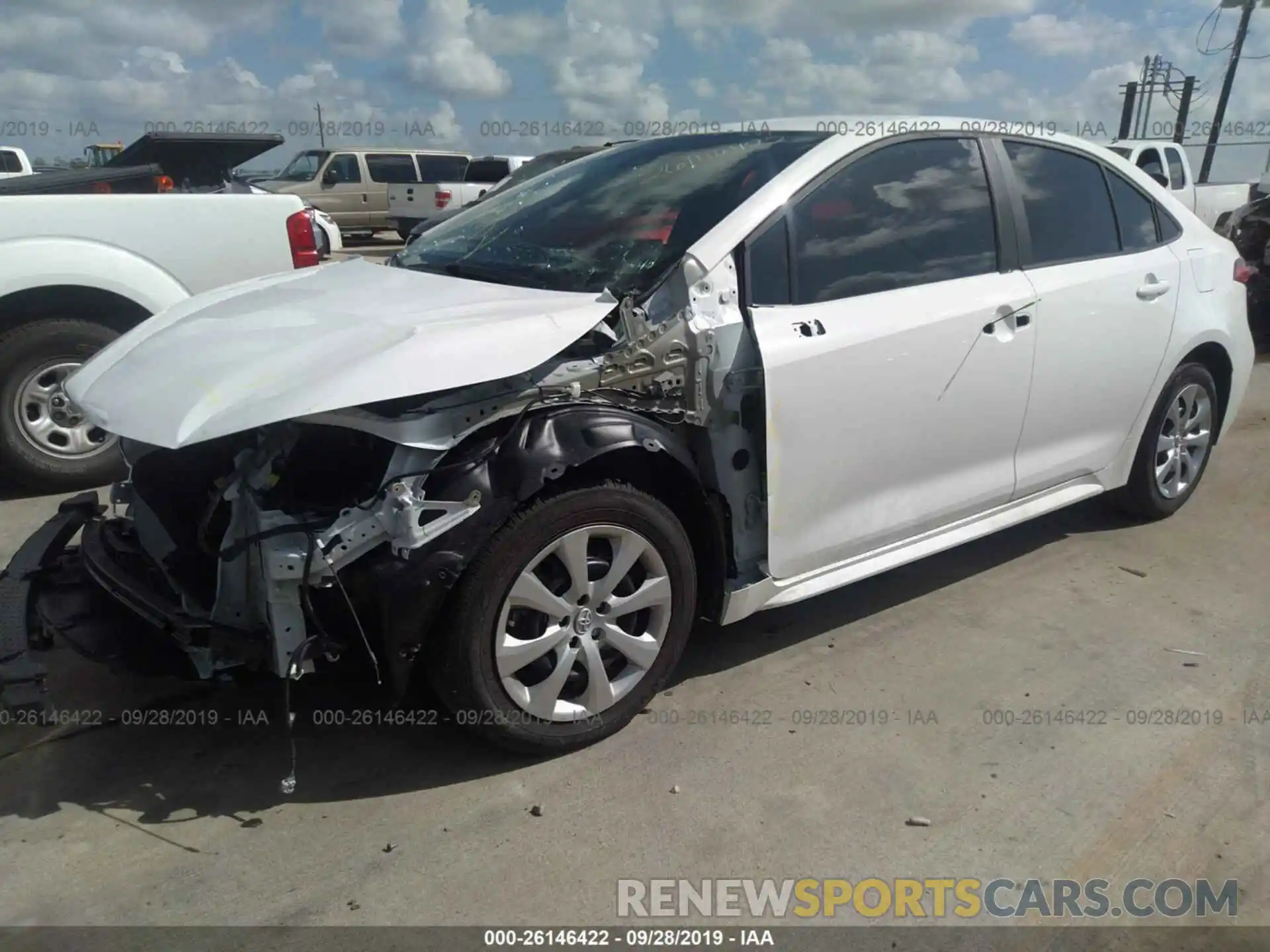 2 Photograph of a damaged car 5YFEPRAE9LP039986 TOYOTA COROLLA 2020