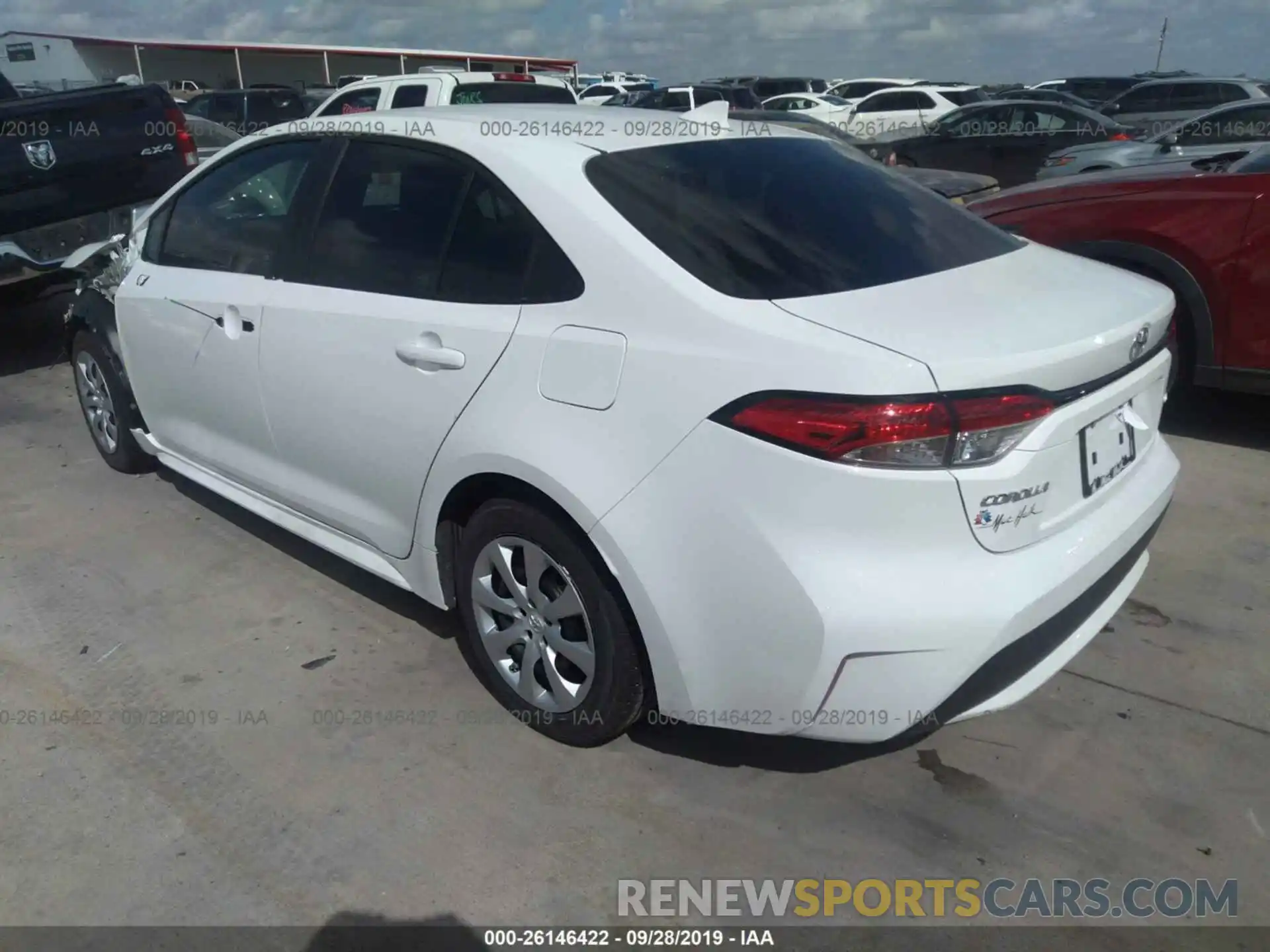 3 Photograph of a damaged car 5YFEPRAE9LP039986 TOYOTA COROLLA 2020