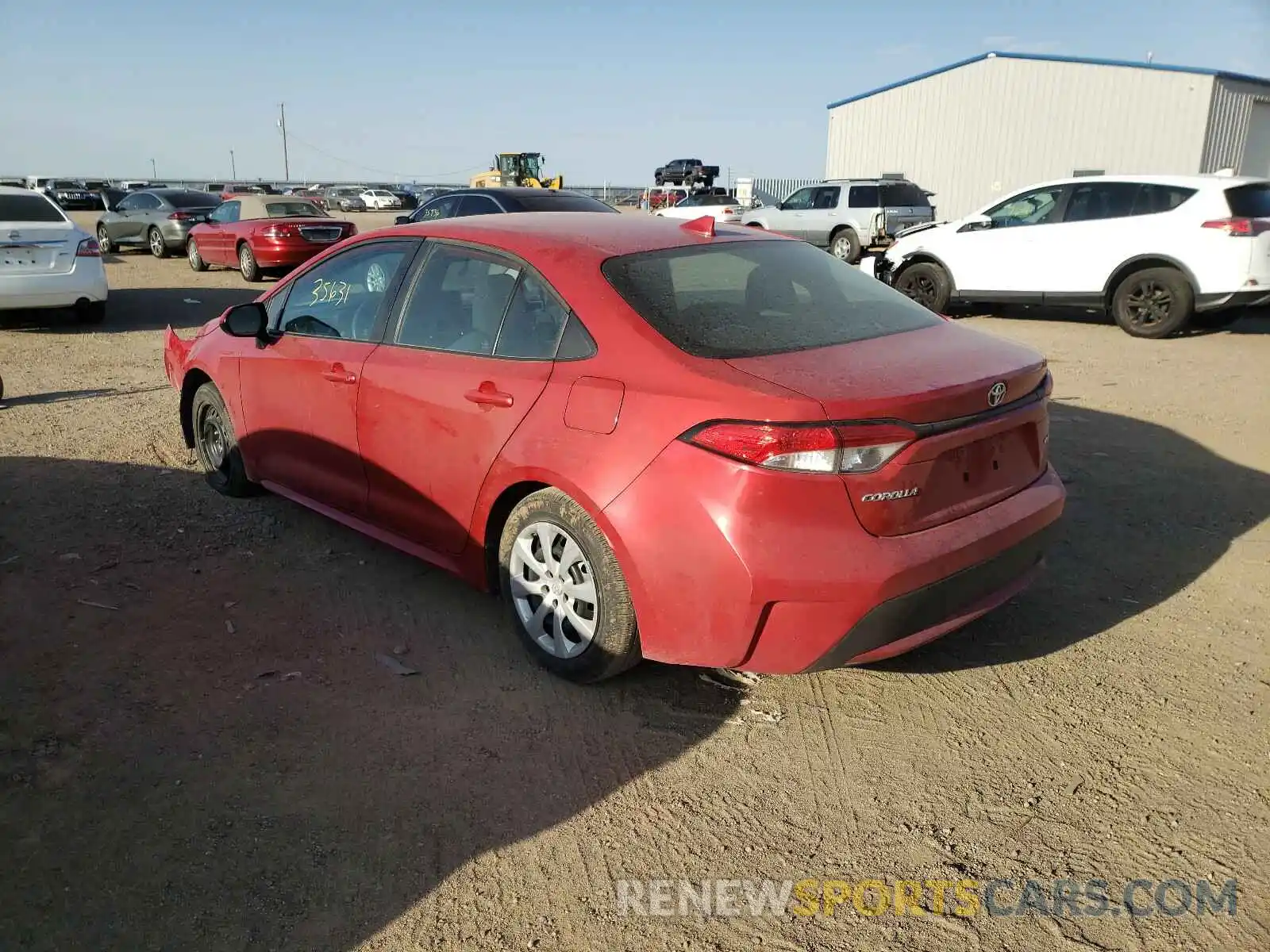 3 Photograph of a damaged car 5YFEPRAE9LP040135 TOYOTA COROLLA 2020