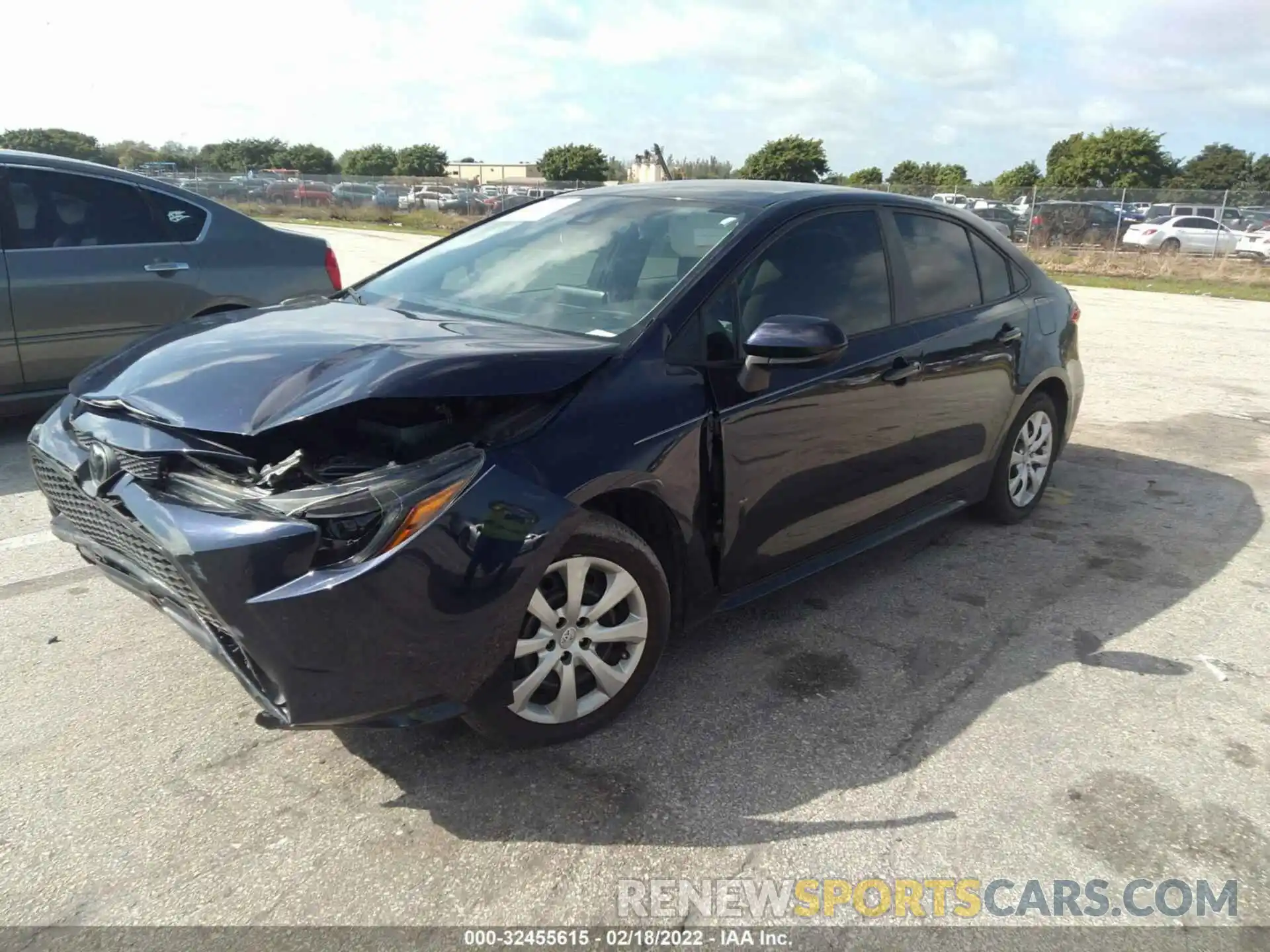 2 Photograph of a damaged car 5YFEPRAE9LP041723 TOYOTA COROLLA 2020