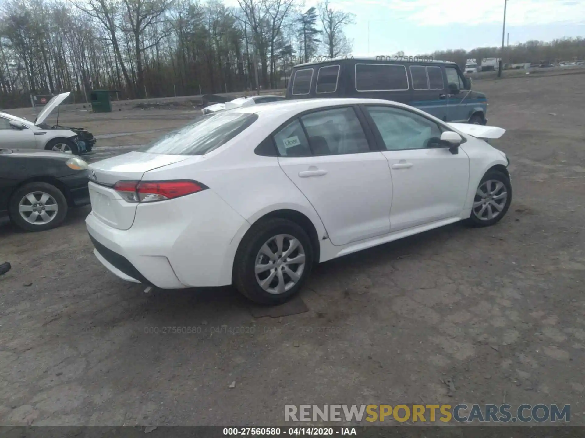 4 Photograph of a damaged car 5YFEPRAE9LP045514 TOYOTA COROLLA 2020