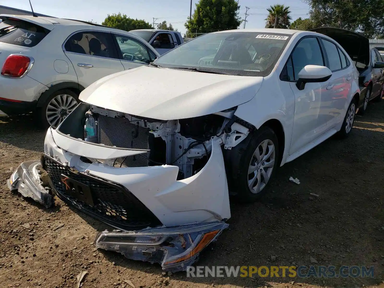 2 Photograph of a damaged car 5YFEPRAE9LP047425 TOYOTA COROLLA 2020