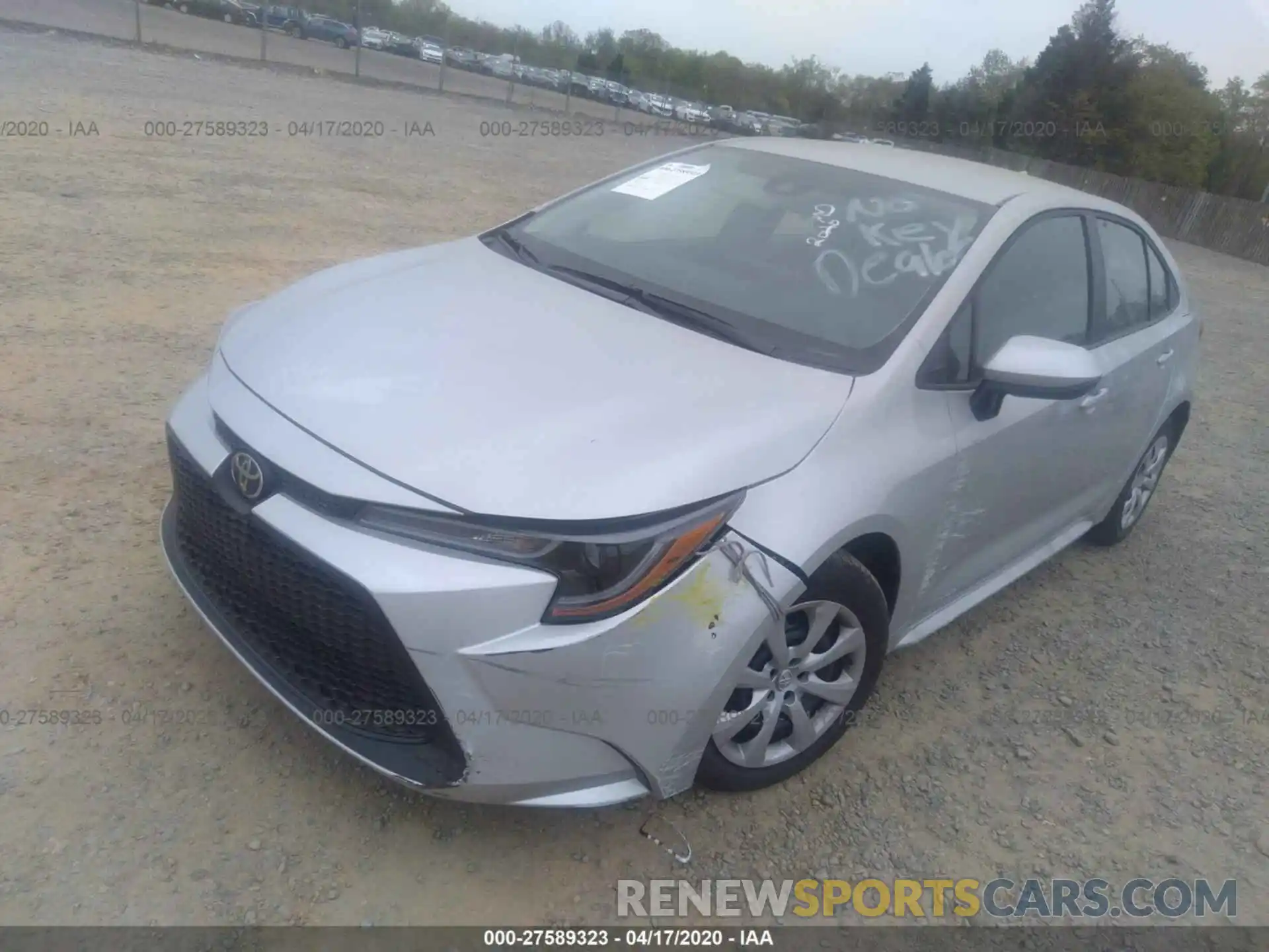 2 Photograph of a damaged car 5YFEPRAE9LP047442 TOYOTA COROLLA 2020