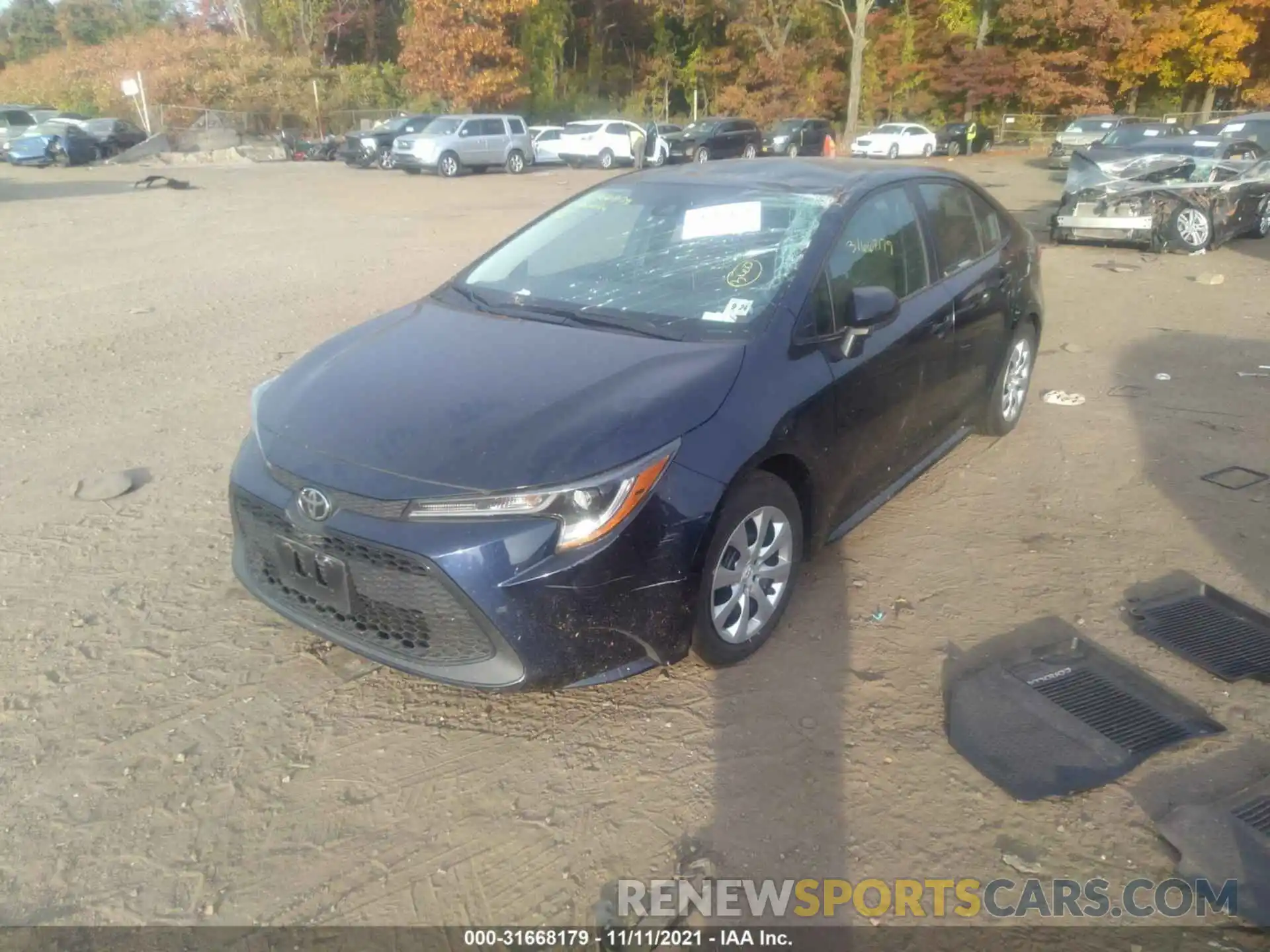 2 Photograph of a damaged car 5YFEPRAE9LP047862 TOYOTA COROLLA 2020