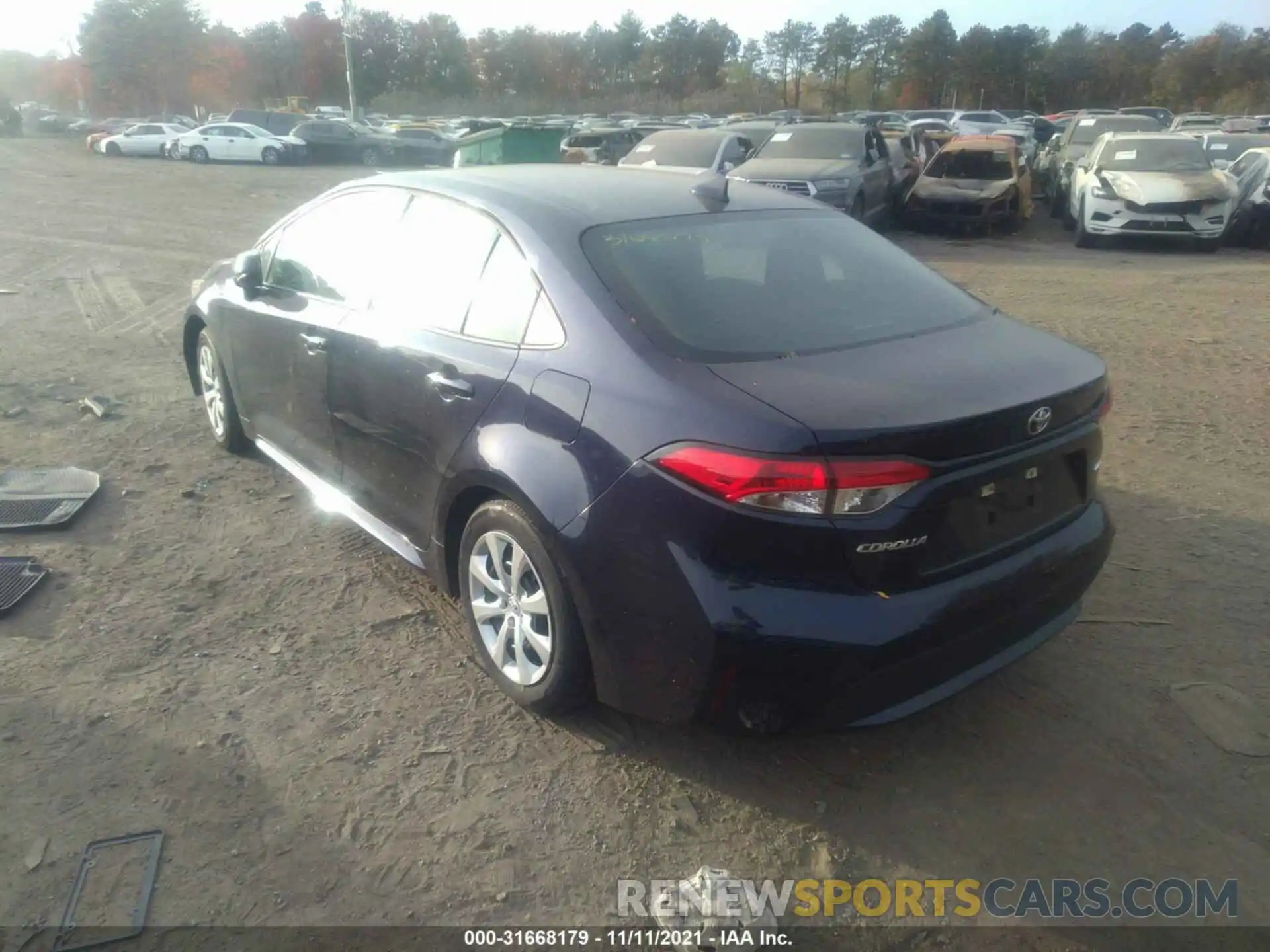 3 Photograph of a damaged car 5YFEPRAE9LP047862 TOYOTA COROLLA 2020