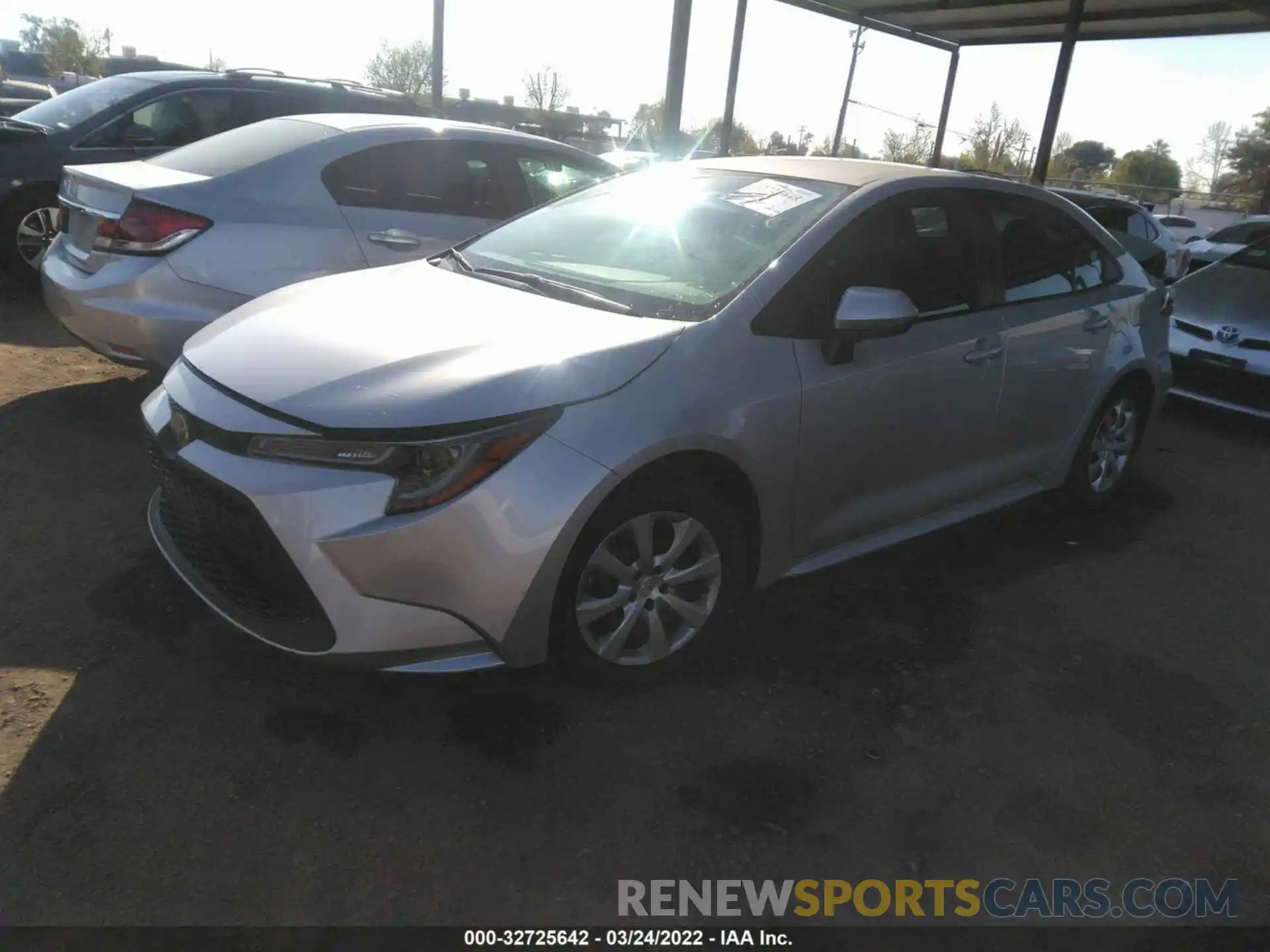 2 Photograph of a damaged car 5YFEPRAE9LP049000 TOYOTA COROLLA 2020