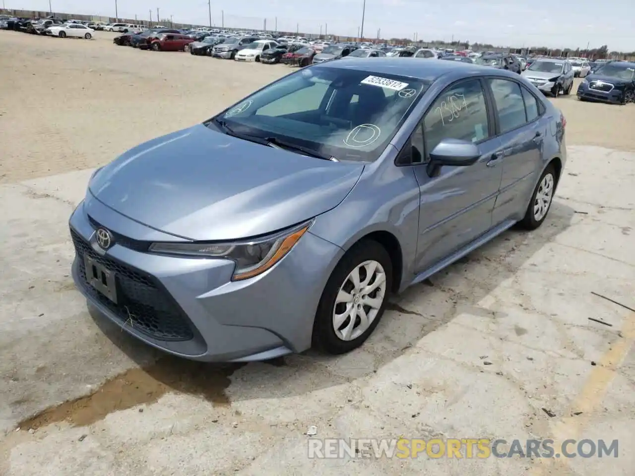 2 Photograph of a damaged car 5YFEPRAE9LP049837 TOYOTA COROLLA 2020