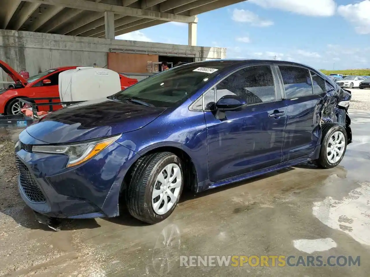 1 Photograph of a damaged car 5YFEPRAE9LP050244 TOYOTA COROLLA 2020