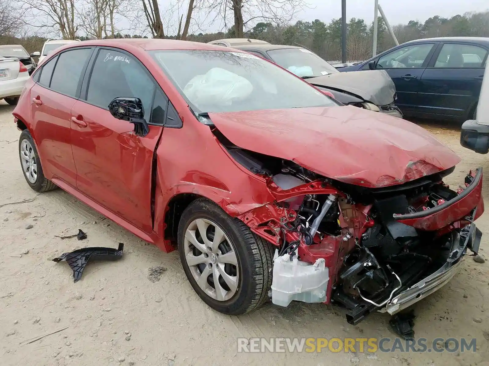 1 Photograph of a damaged car 5YFEPRAE9LP050423 TOYOTA COROLLA 2020