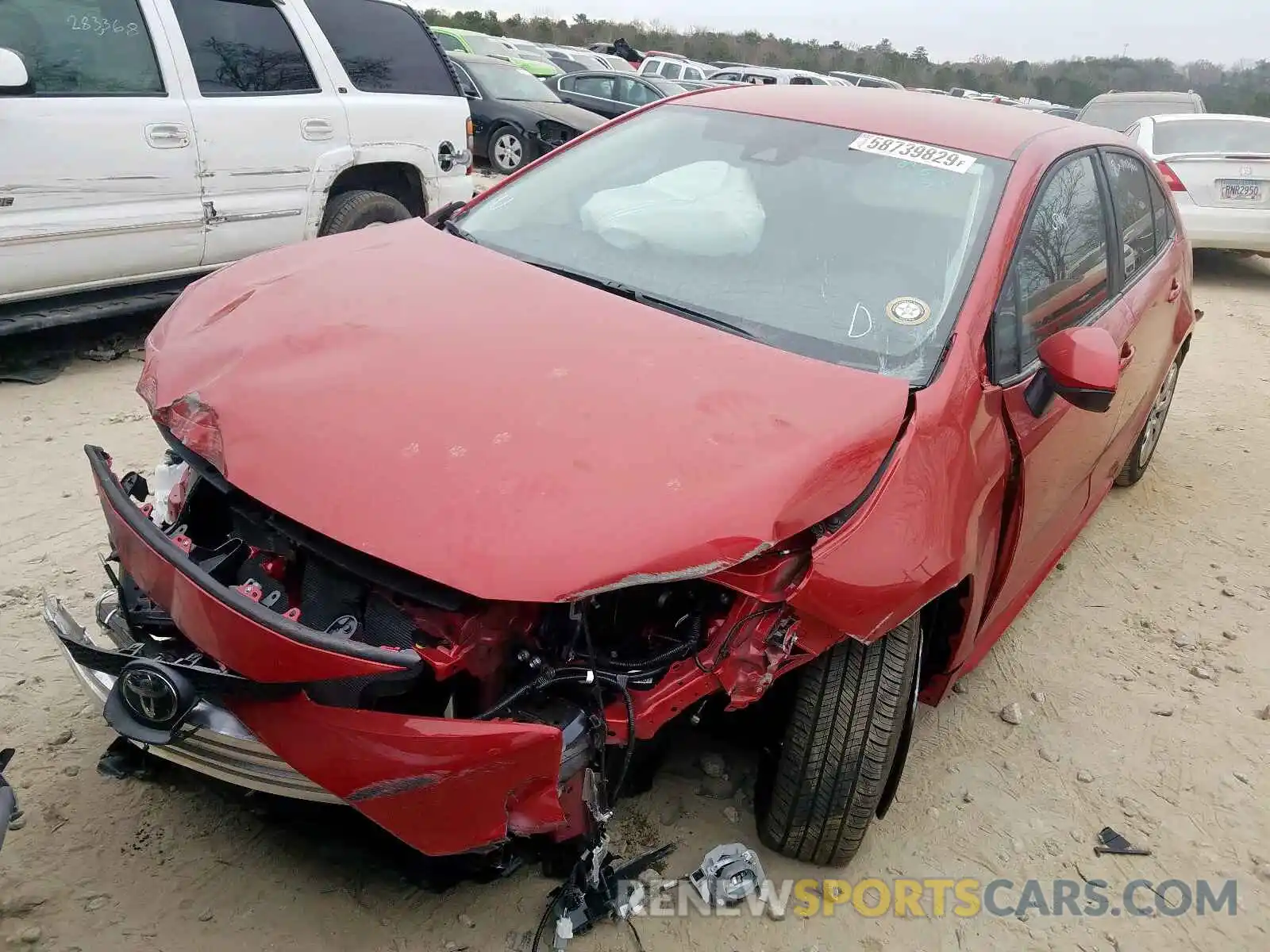 2 Photograph of a damaged car 5YFEPRAE9LP050423 TOYOTA COROLLA 2020