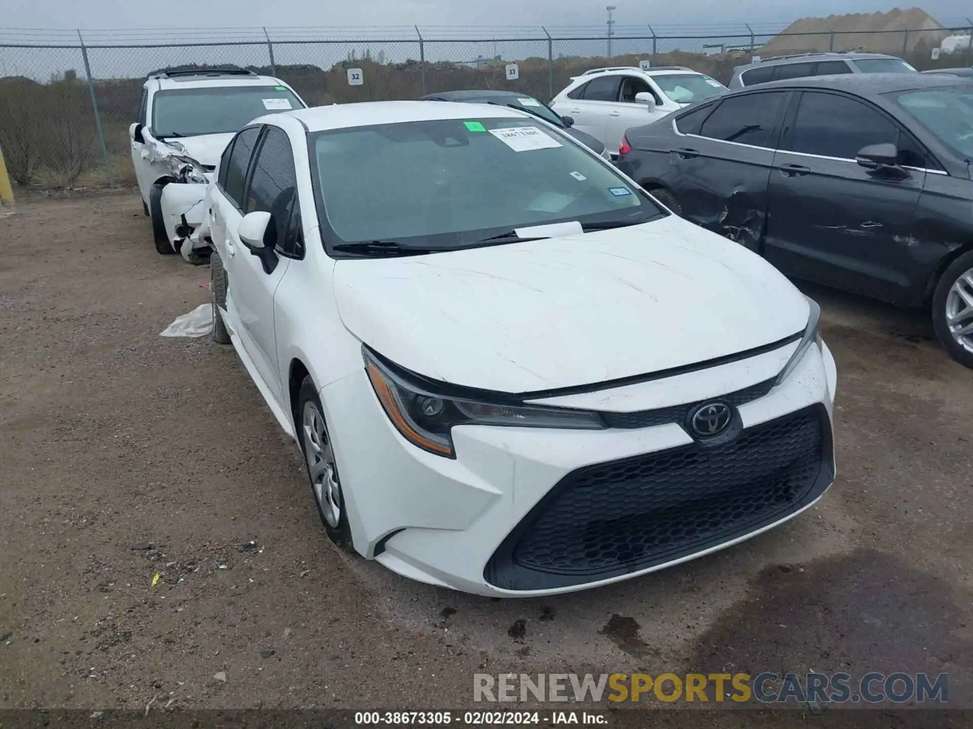 1 Photograph of a damaged car 5YFEPRAE9LP051099 TOYOTA COROLLA 2020