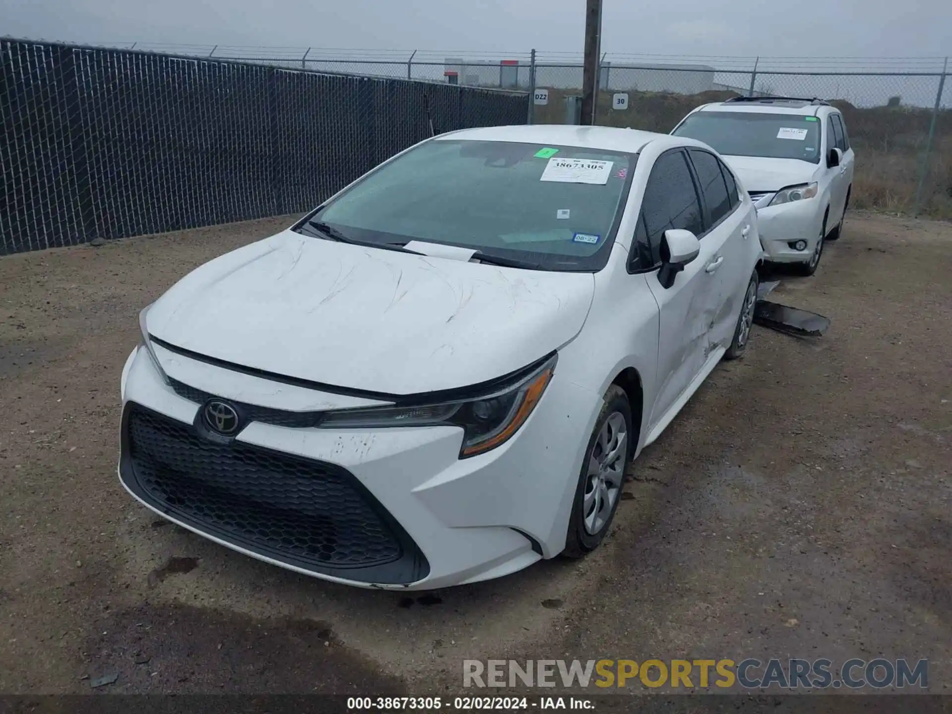 2 Photograph of a damaged car 5YFEPRAE9LP051099 TOYOTA COROLLA 2020