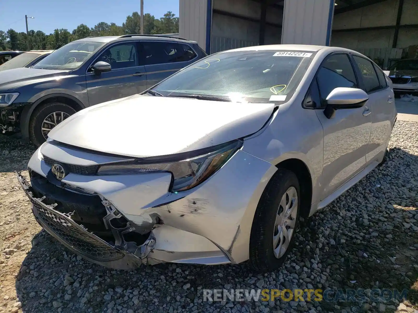 2 Photograph of a damaged car 5YFEPRAE9LP052074 TOYOTA COROLLA 2020