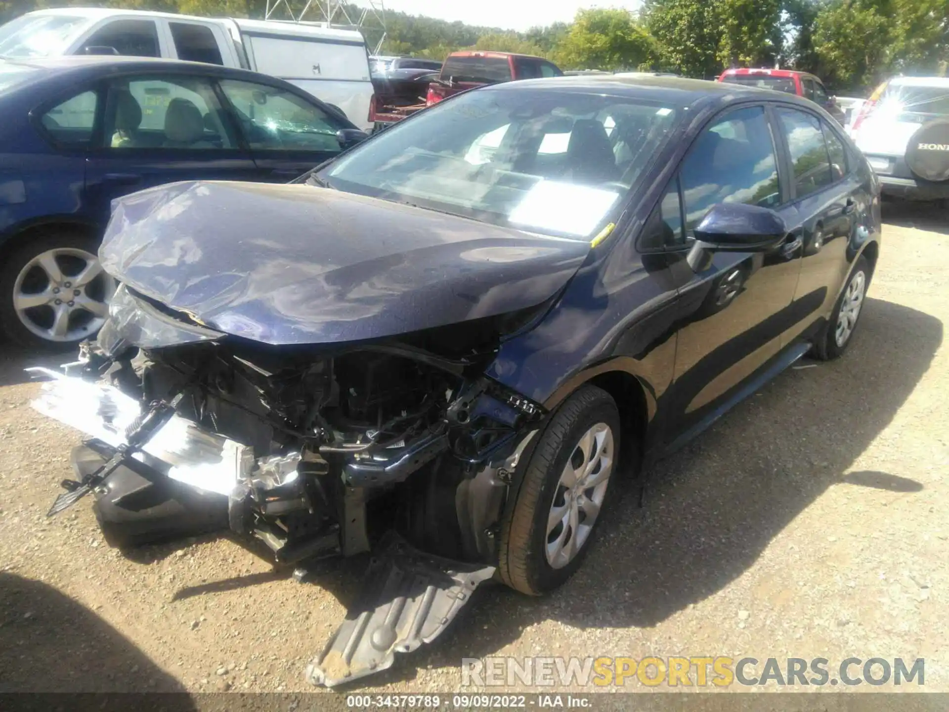 2 Photograph of a damaged car 5YFEPRAE9LP052091 TOYOTA COROLLA 2020