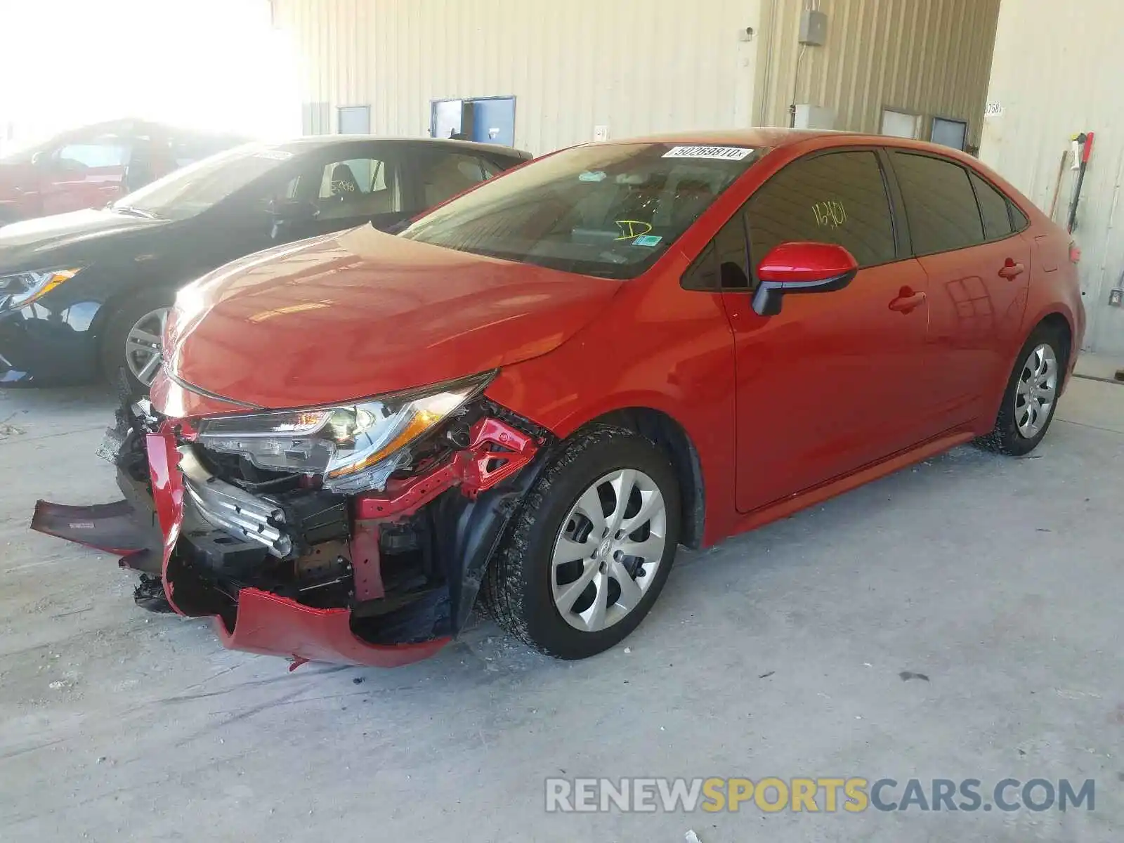 2 Photograph of a damaged car 5YFEPRAE9LP053497 TOYOTA COROLLA 2020