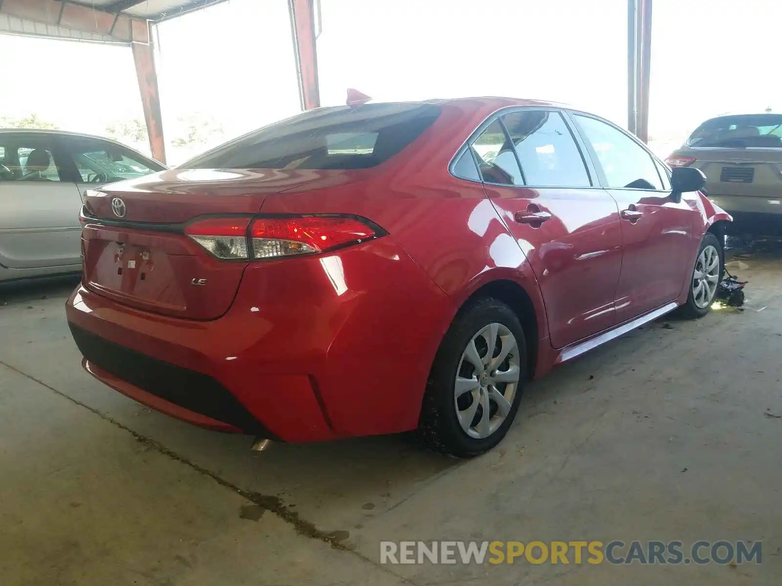 4 Photograph of a damaged car 5YFEPRAE9LP053497 TOYOTA COROLLA 2020