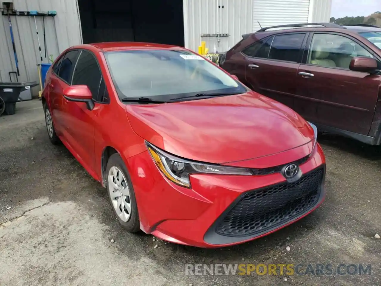 1 Photograph of a damaged car 5YFEPRAE9LP053774 TOYOTA COROLLA 2020