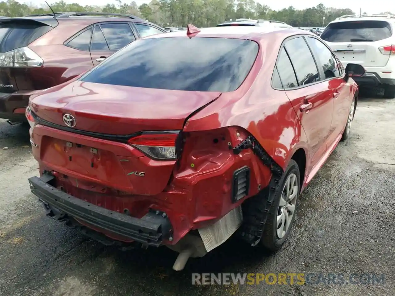 4 Photograph of a damaged car 5YFEPRAE9LP053774 TOYOTA COROLLA 2020