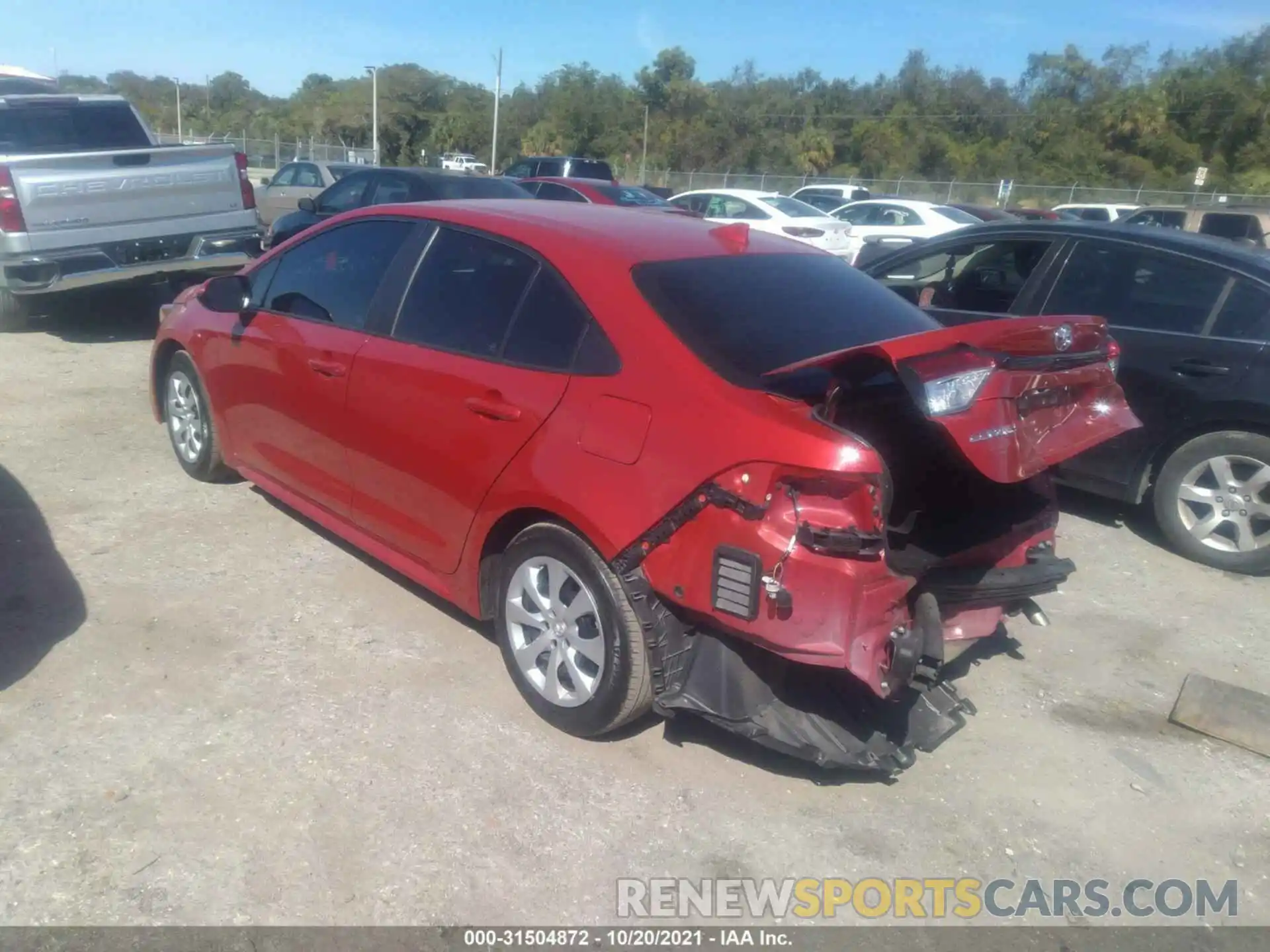 3 Photograph of a damaged car 5YFEPRAE9LP053788 TOYOTA COROLLA 2020