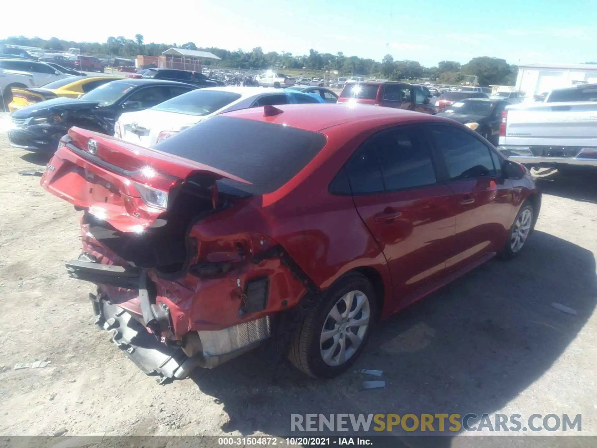 4 Photograph of a damaged car 5YFEPRAE9LP053788 TOYOTA COROLLA 2020