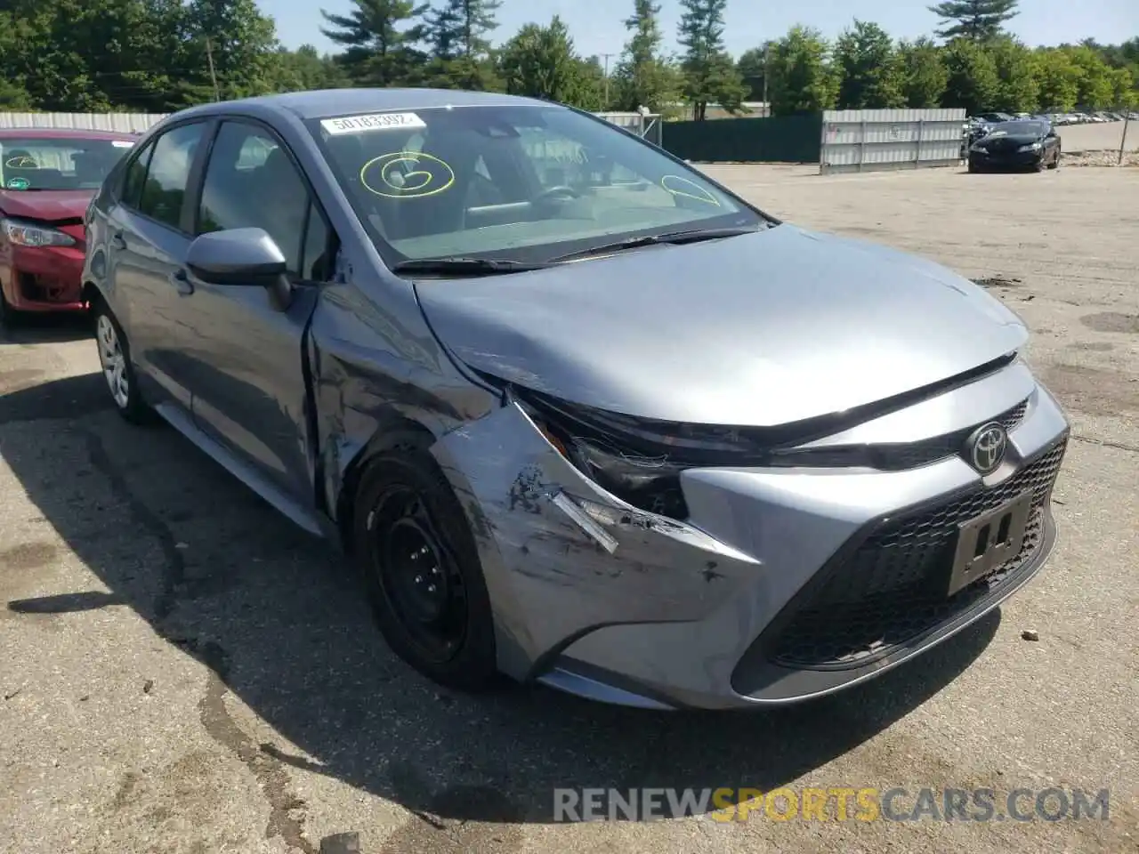 1 Photograph of a damaged car 5YFEPRAE9LP054326 TOYOTA COROLLA 2020