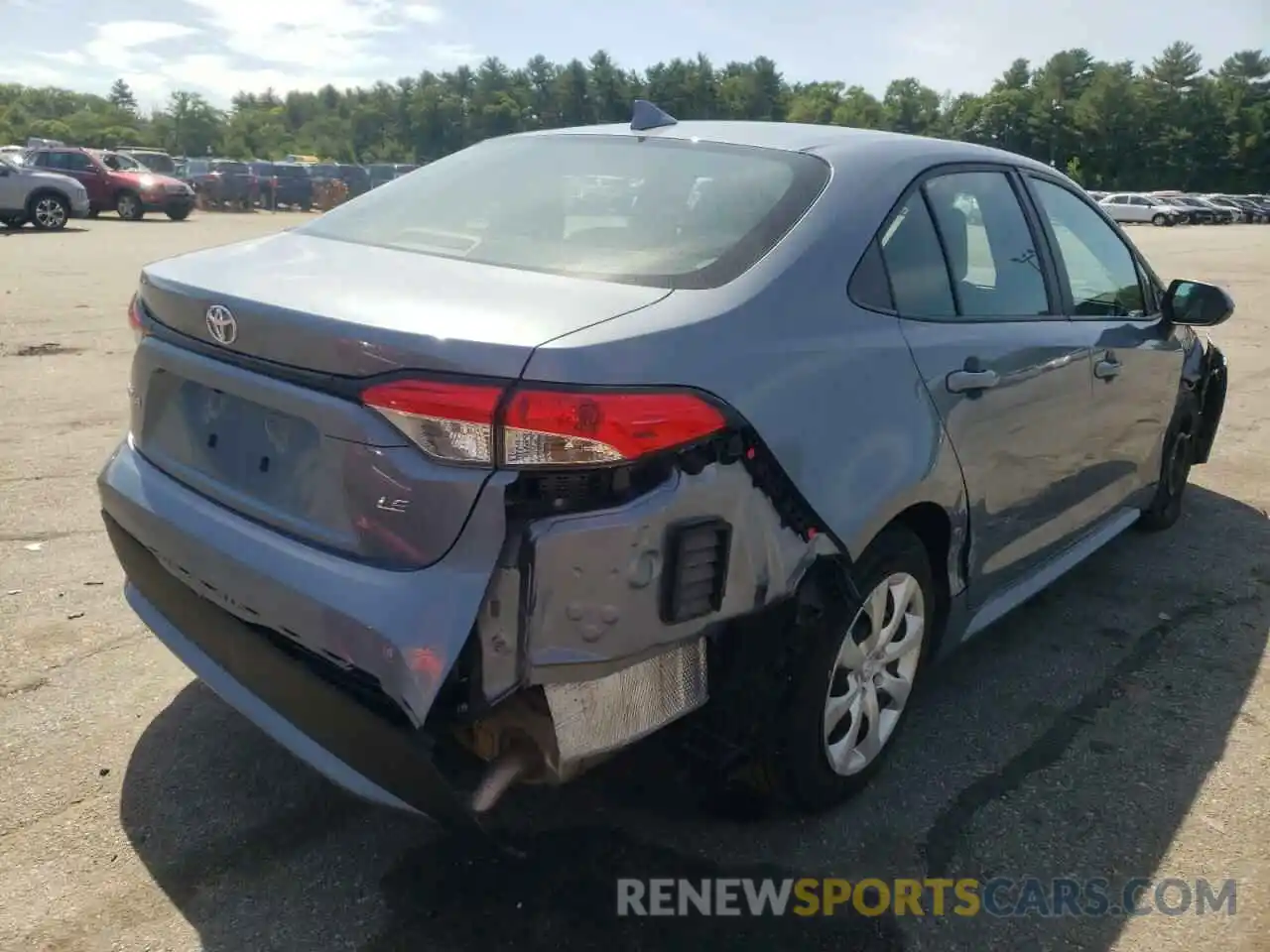 4 Photograph of a damaged car 5YFEPRAE9LP054326 TOYOTA COROLLA 2020