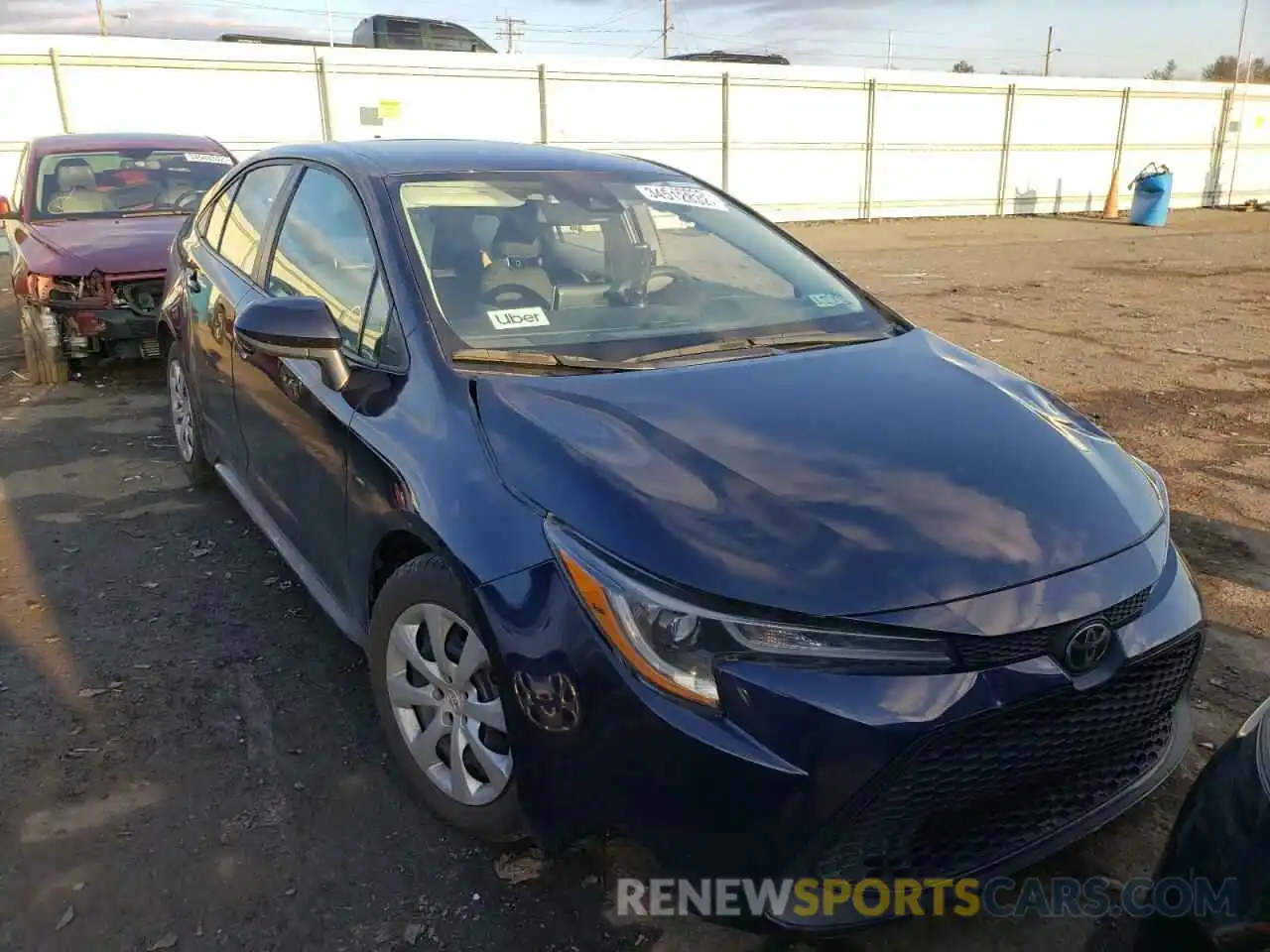 1 Photograph of a damaged car 5YFEPRAE9LP054732 TOYOTA COROLLA 2020