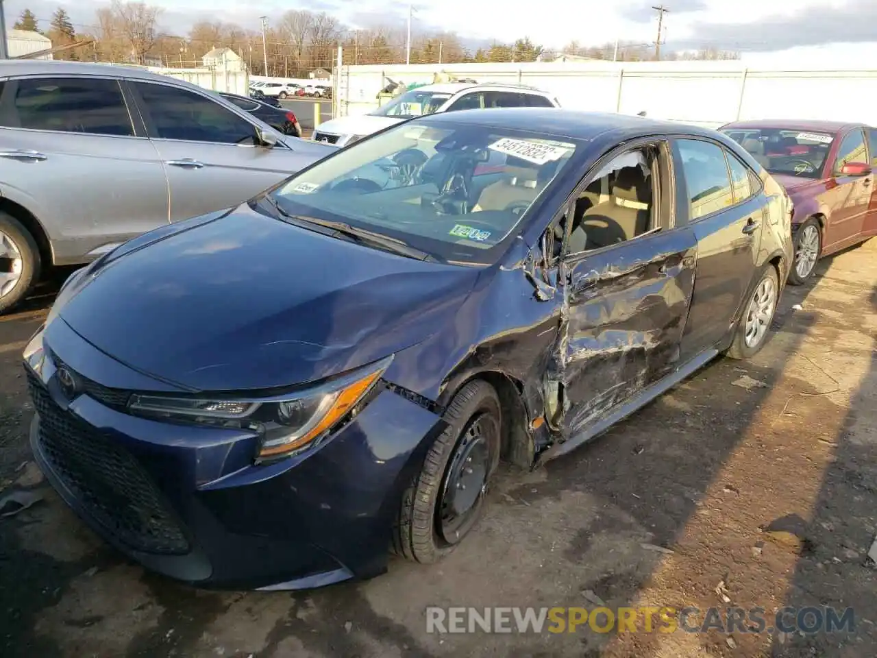 2 Photograph of a damaged car 5YFEPRAE9LP054732 TOYOTA COROLLA 2020