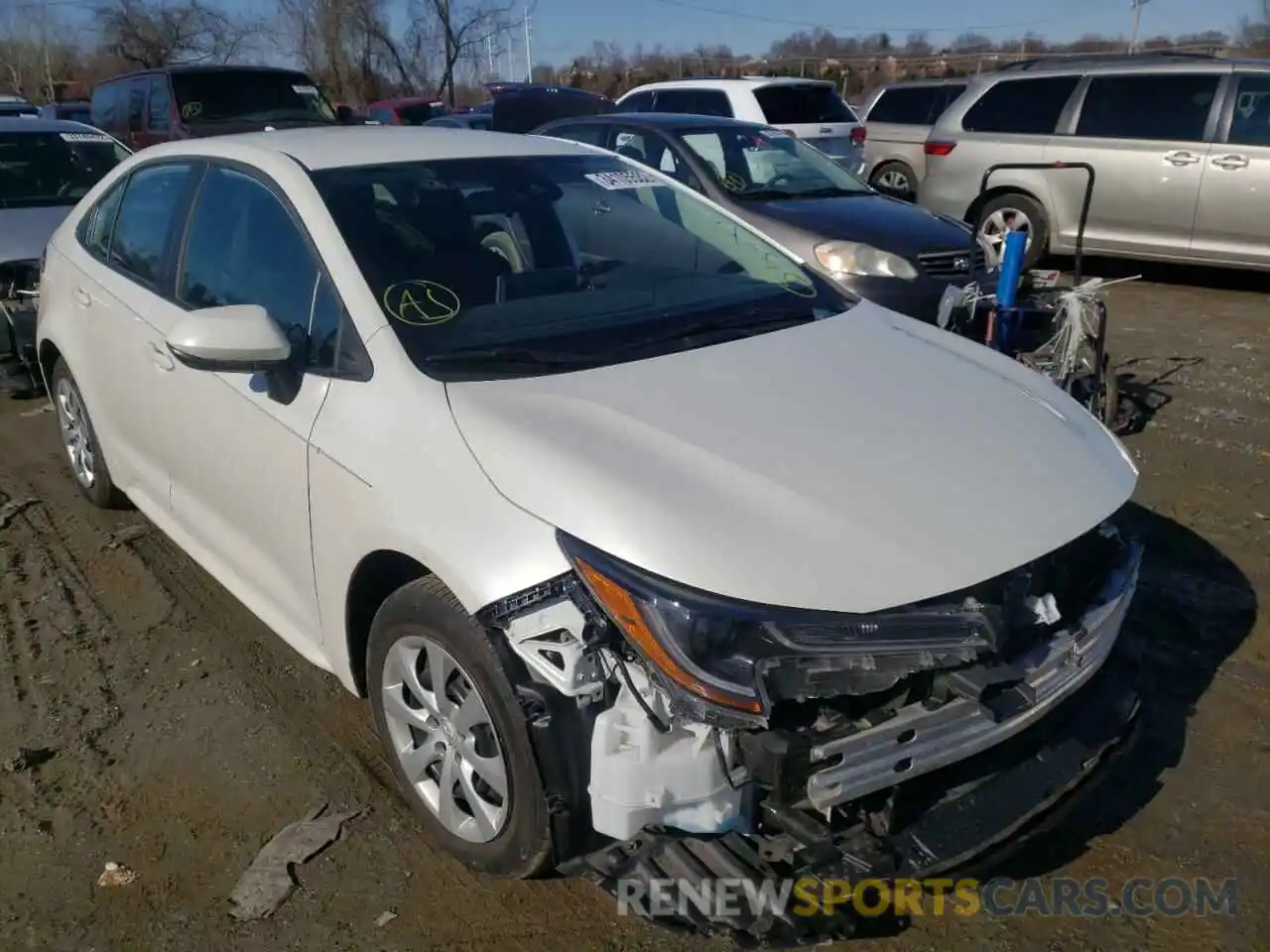 1 Photograph of a damaged car 5YFEPRAE9LP054746 TOYOTA COROLLA 2020