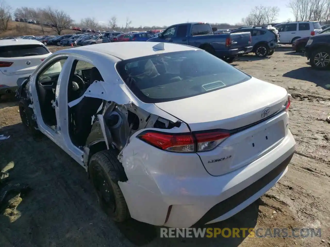 3 Photograph of a damaged car 5YFEPRAE9LP054746 TOYOTA COROLLA 2020