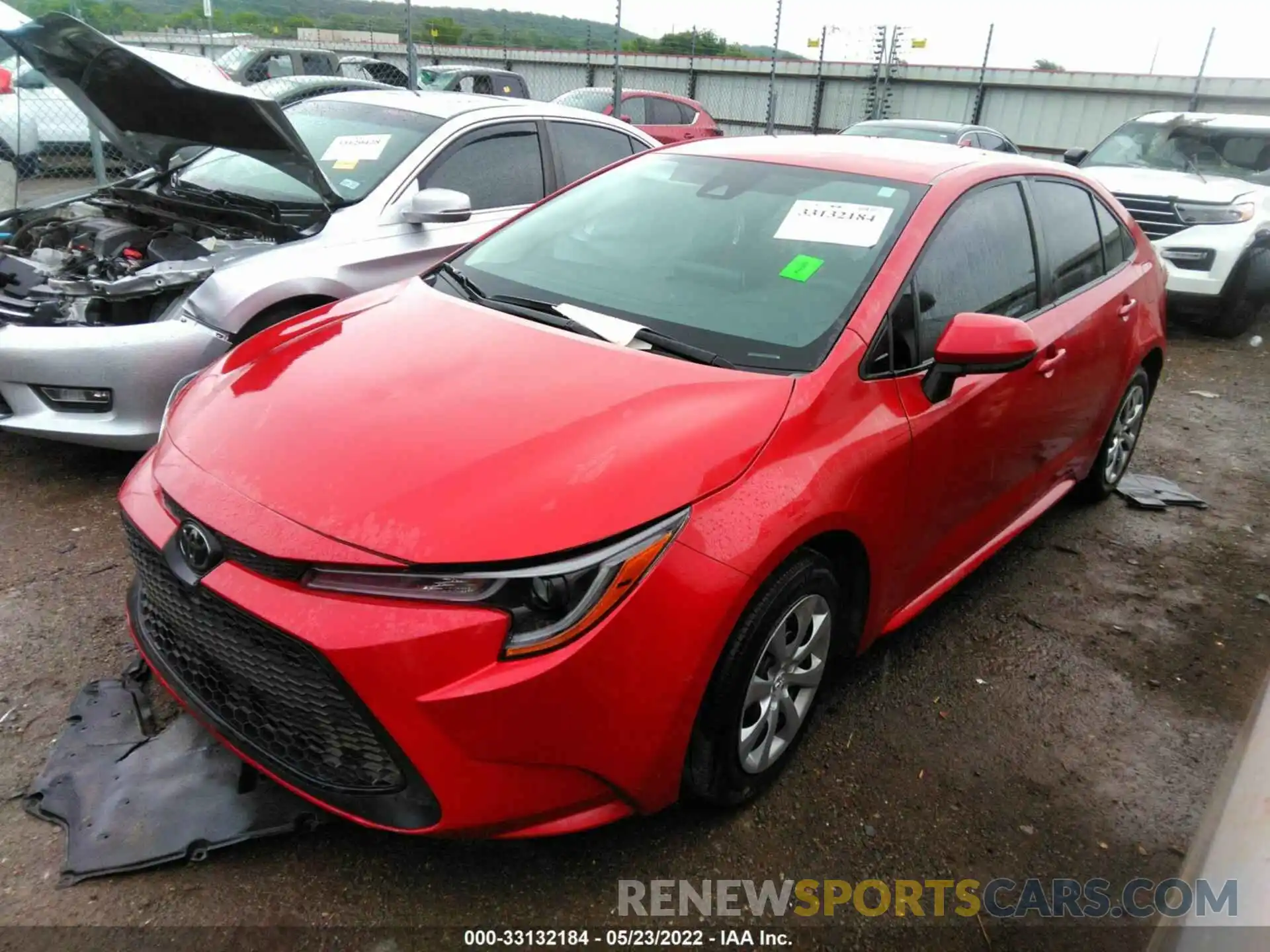 2 Photograph of a damaged car 5YFEPRAE9LP055198 TOYOTA COROLLA 2020